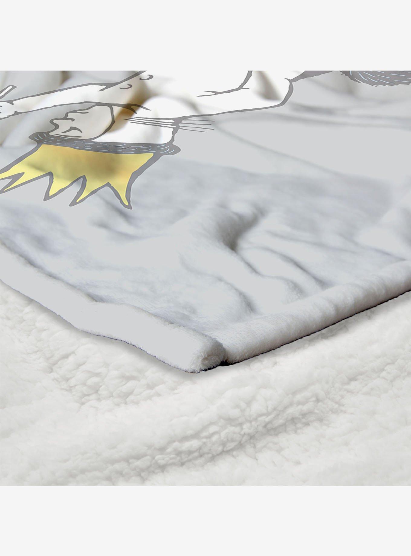 Where The Wild Things Are King Of All Silk Touch Sherpa Throw Blanket, , alternate