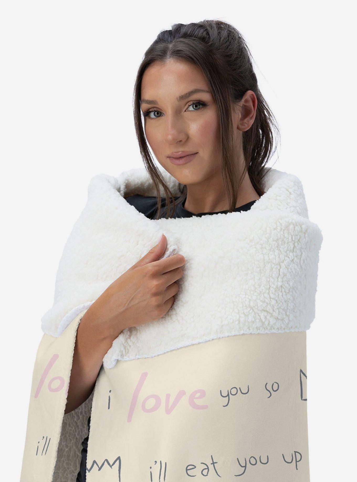 Where The Wild Things Are We'll Eat You Up Silk Touch Sherpa Throw Blanket, , alternate