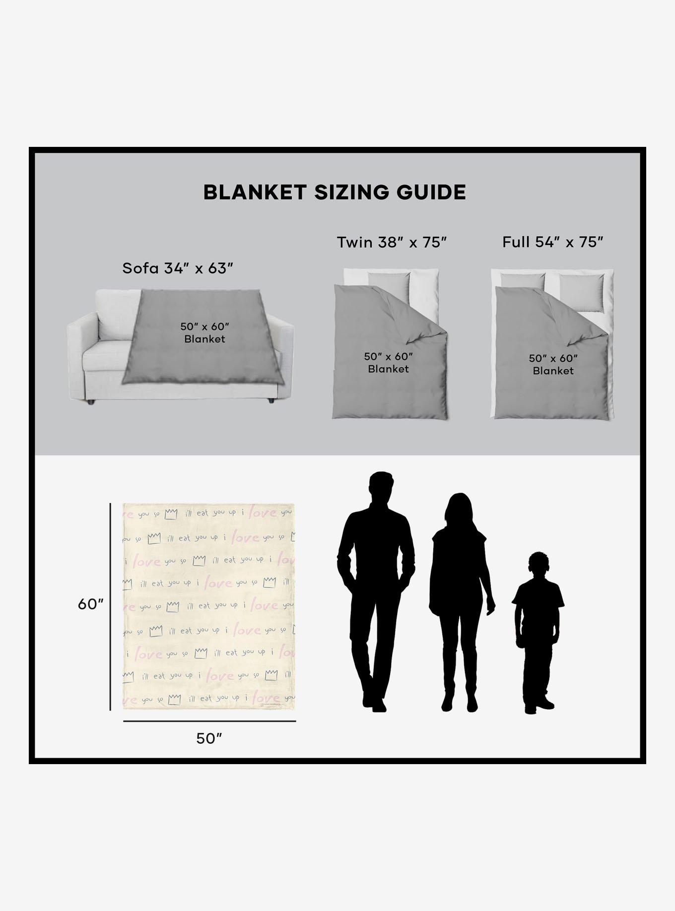 Where The Wild Things Are We'll Eat You Up Silk Touch Sherpa Throw Blanket, , alternate