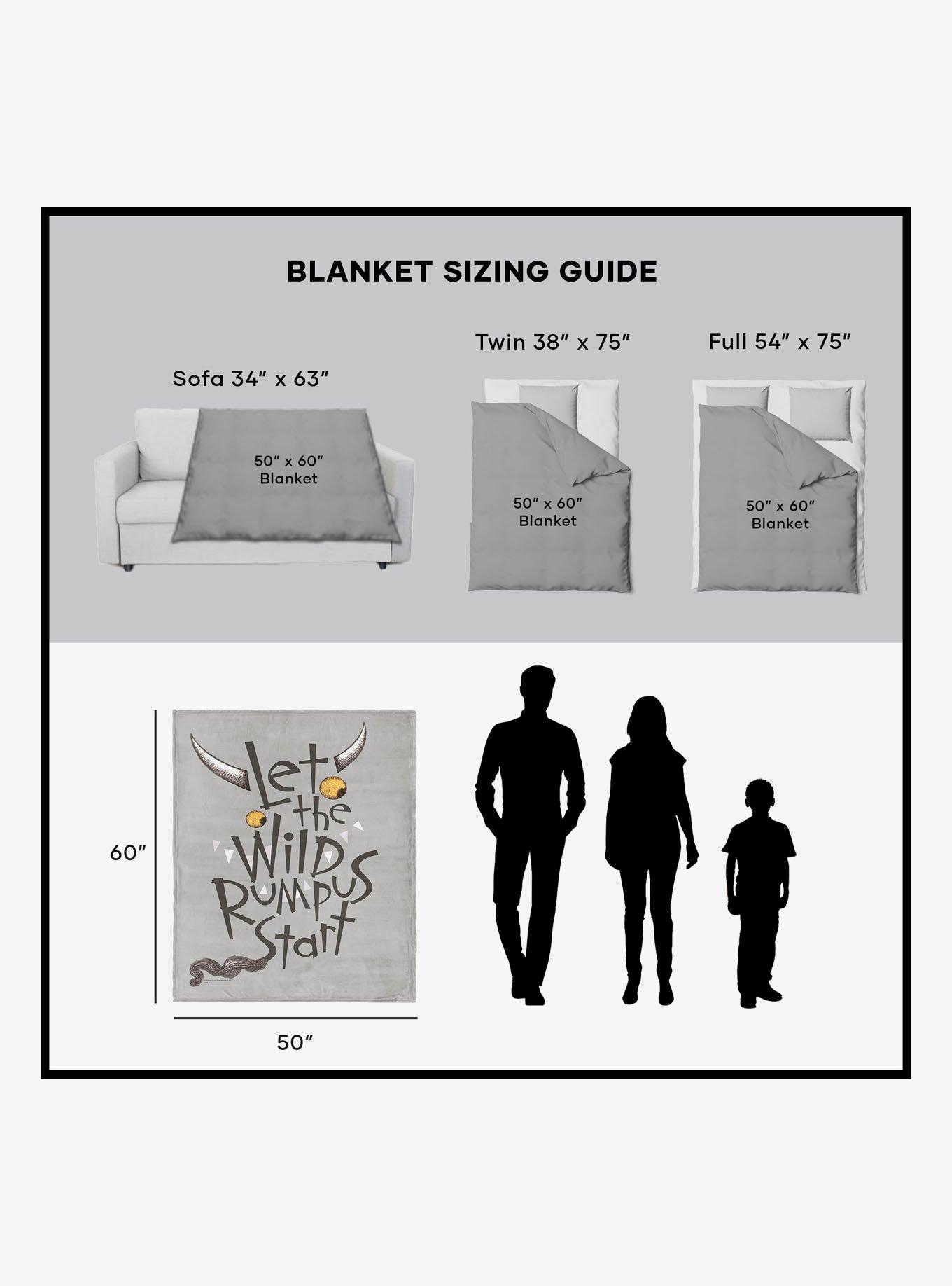 Where The Wild Things Are Wild Rumpus Silk Touch Sherpa Throw Blanket, , alternate