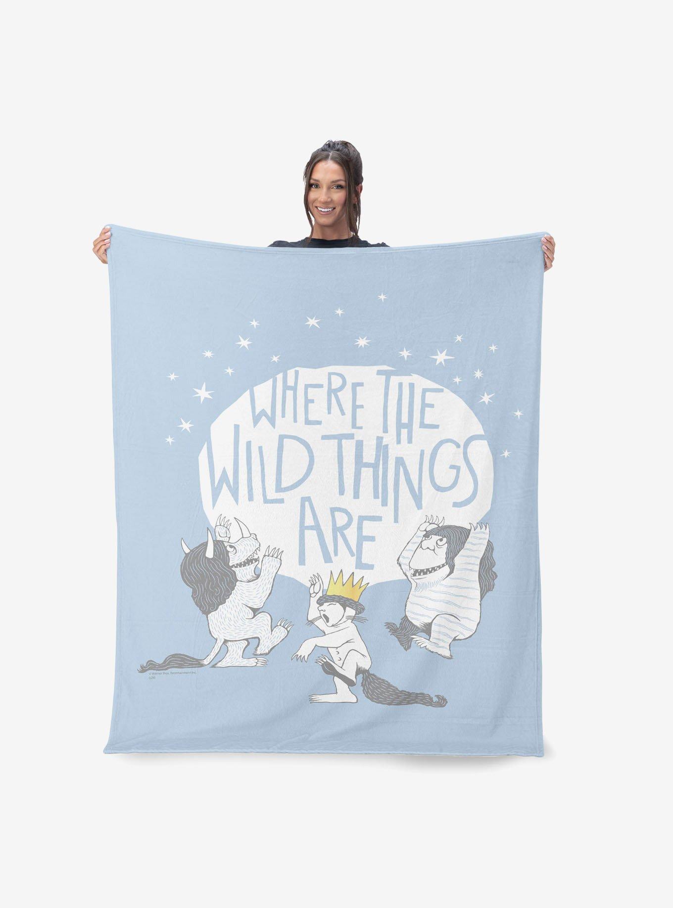 Where The Wild Things Are Wild Things Silk Touch Sherpa Throw Blanket, , hi-res