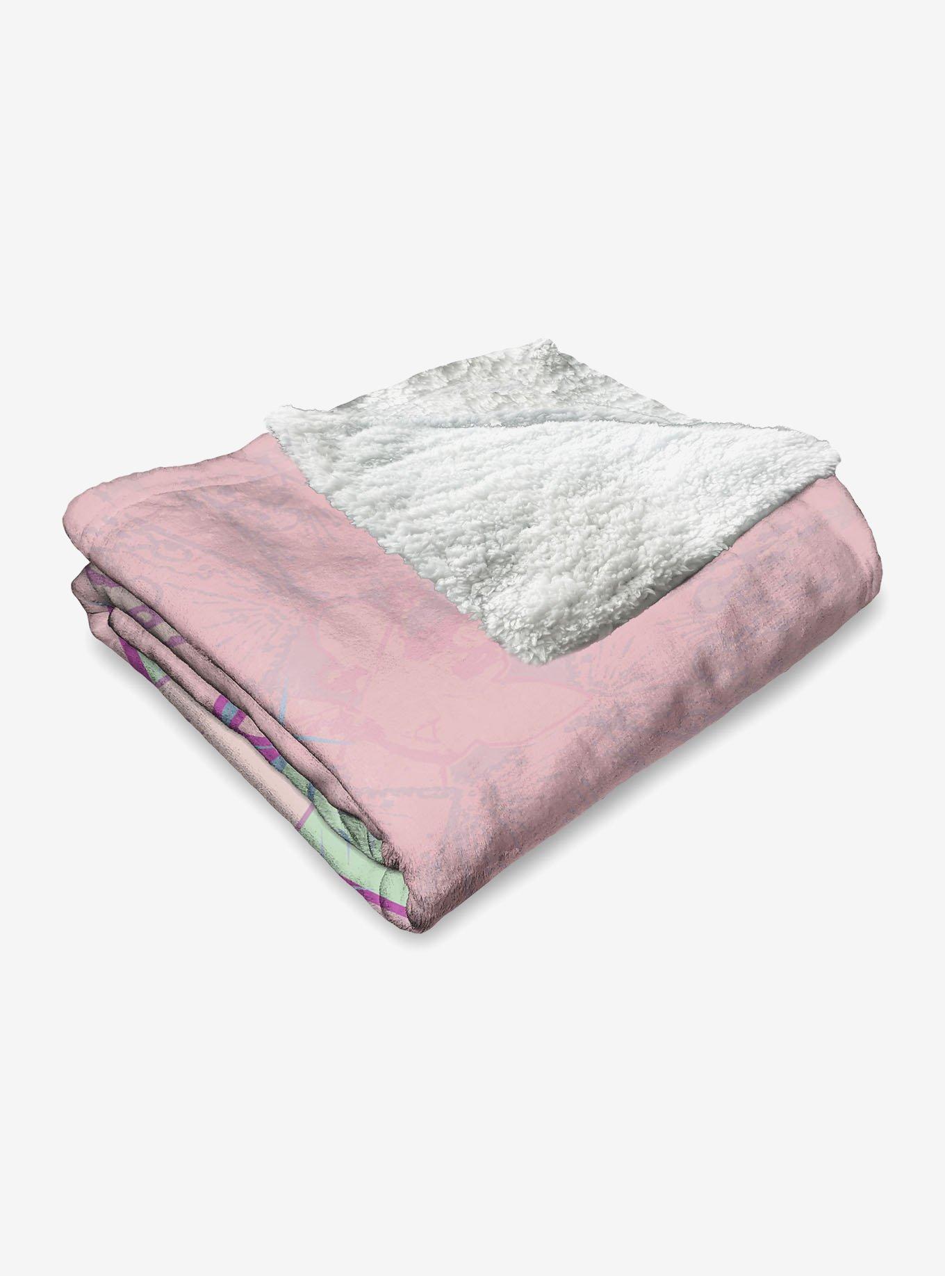 The Wizard of Oz Glinda Pattern Silk Touch Sherpa Throw Blanket, , alternate