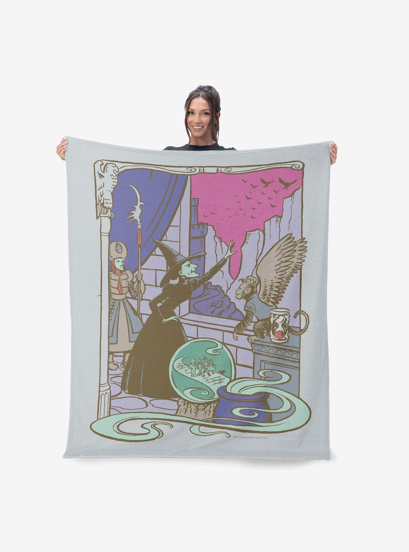The Wizard of Oz Wicked Witch Silk Touch Sherpa Throw Blanket, , hi-res