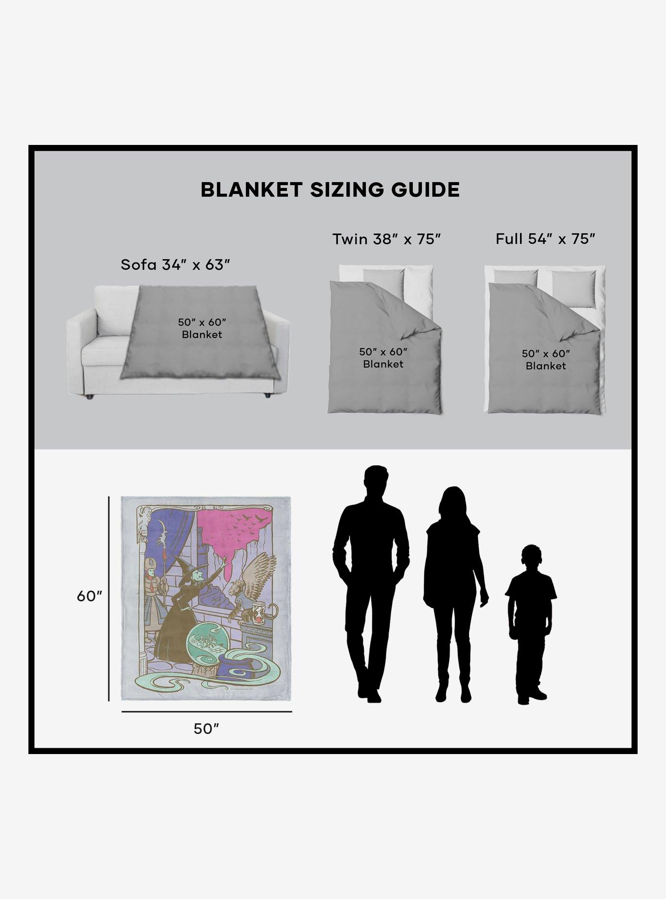 The Wizard of Oz Wicked Witch Silk Touch Sherpa Throw Blanket, , alternate