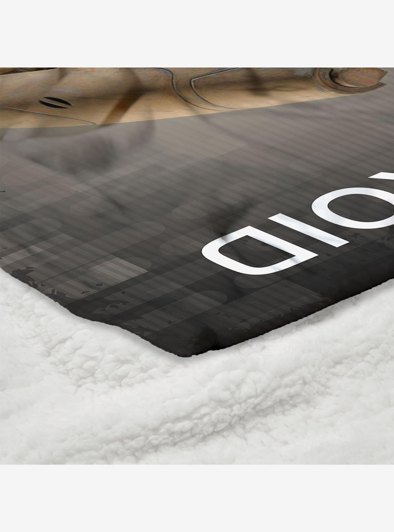 Star Wars Classic Quotes Battle Droid Silk Touch Sherpa Throw Blanket, , alternate