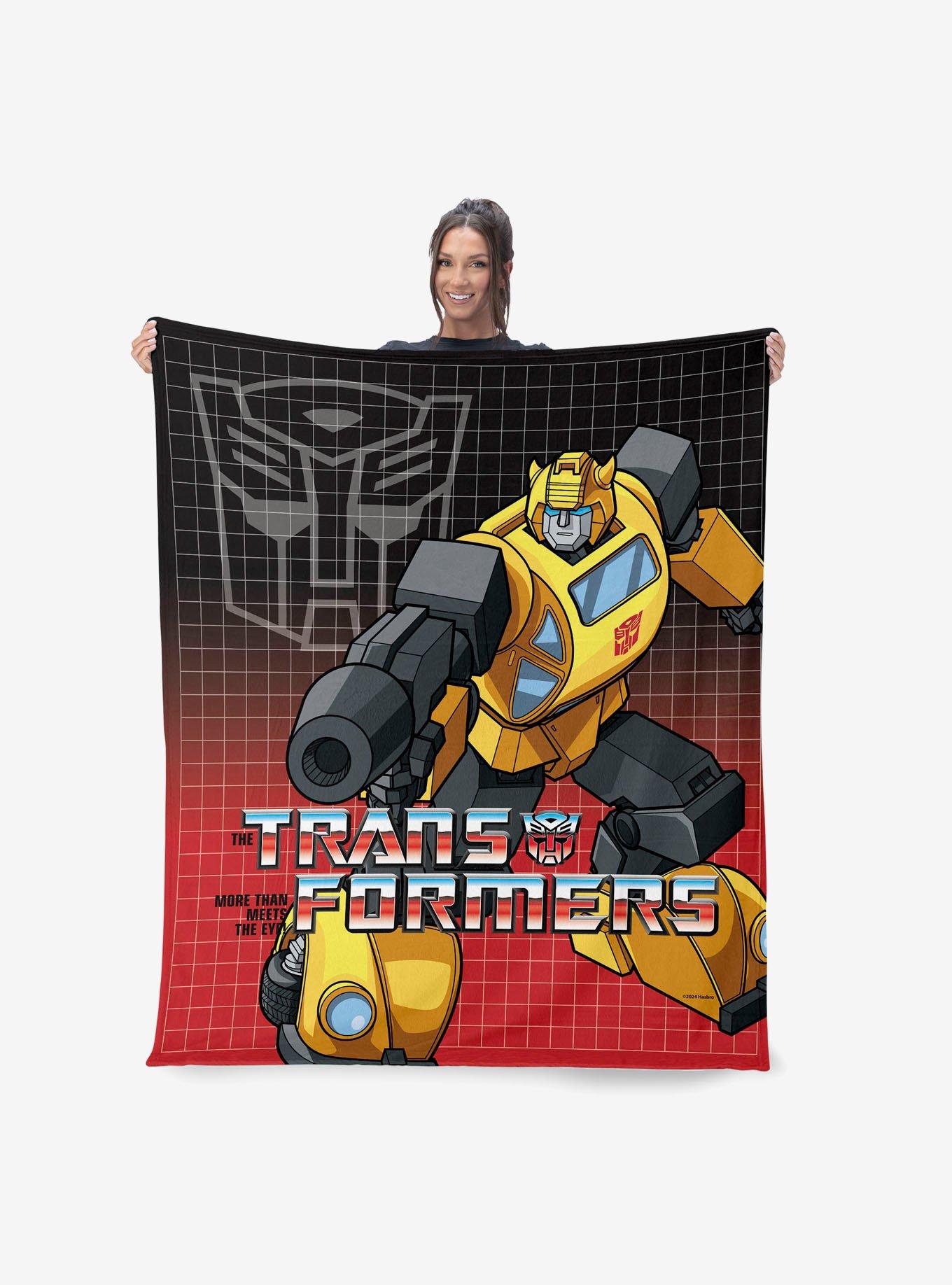Transformers G1 Optimus Prime and Megatron Silk Touch Sherpa Throw Blanket, , alternate