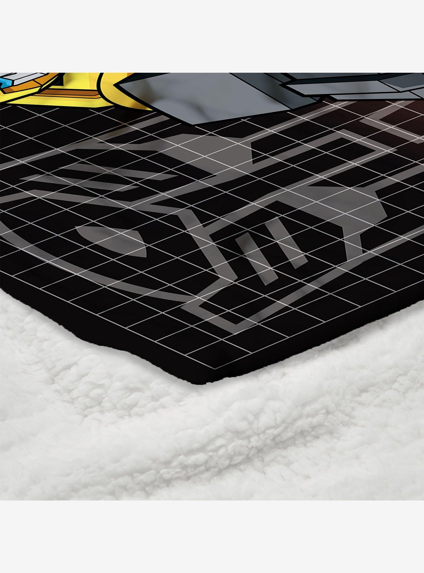 Transformers G1 Optimus Prime and Megatron Silk Touch Sherpa Throw Blanket, , alternate