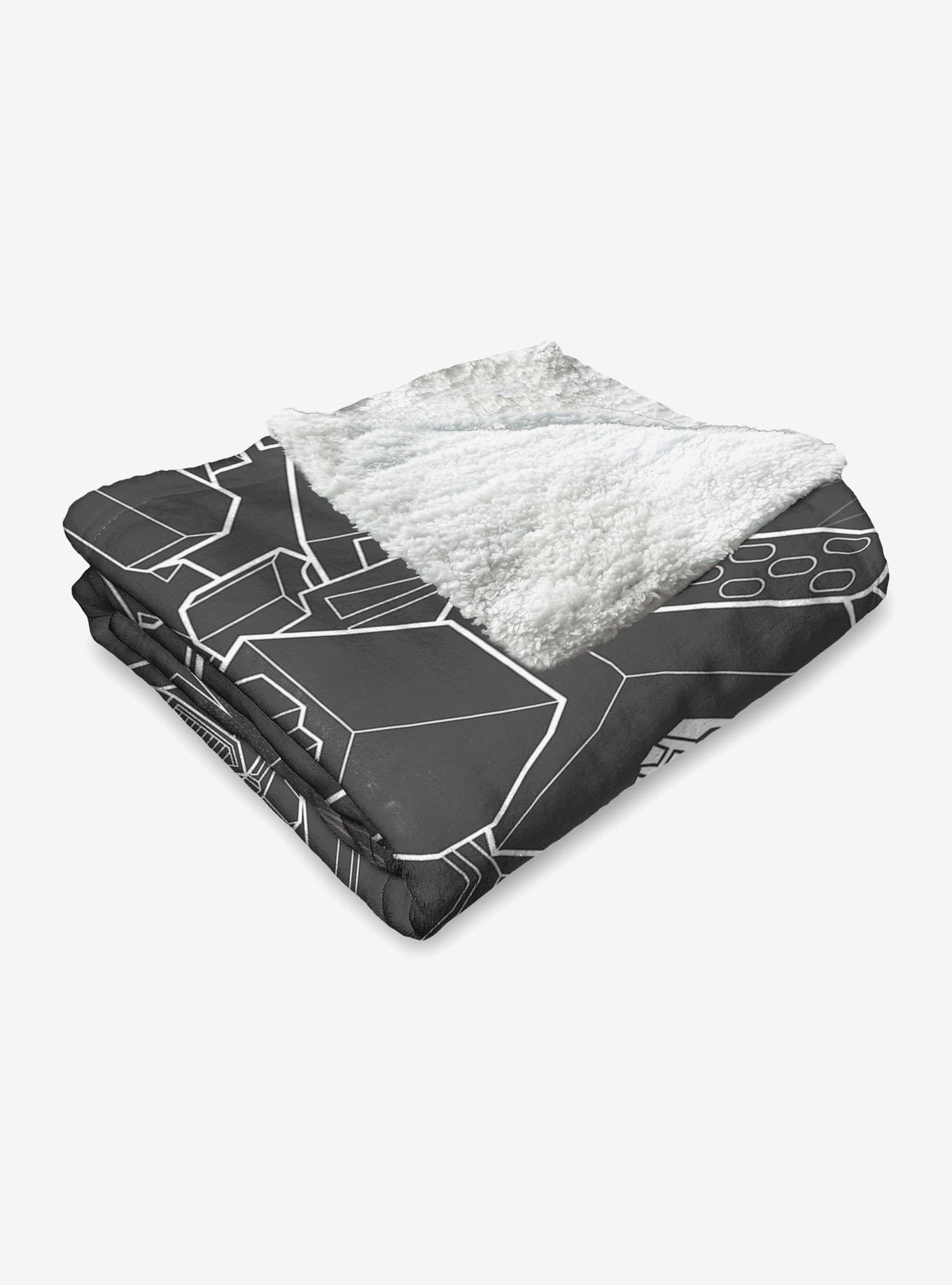 Transformers One Shall Stand One Shall Fall Silk Touch Sherpa Throw Blanket, , alternate
