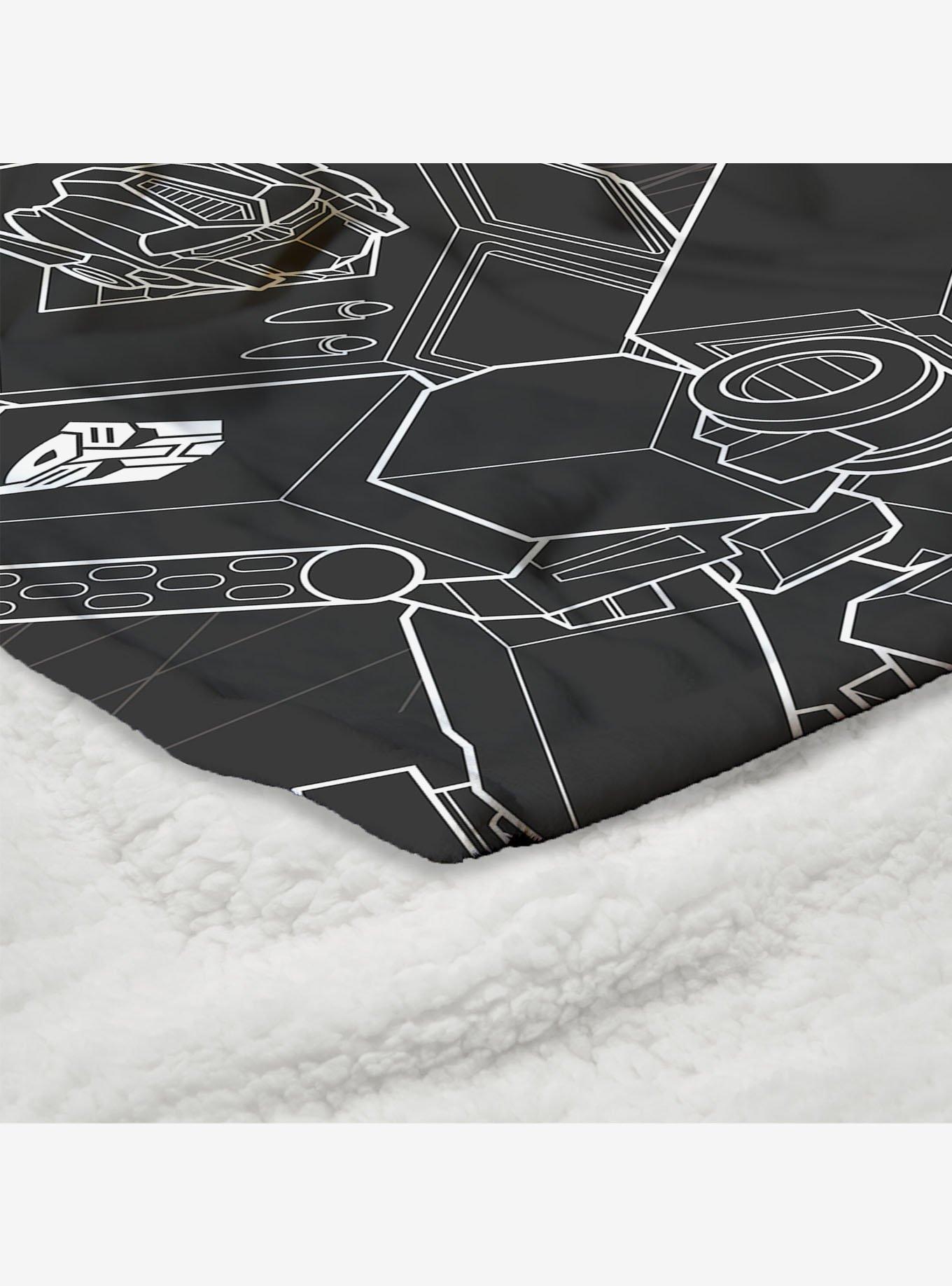 Transformers One Shall Stand One Shall Fall Silk Touch Sherpa Throw Blanket, , alternate