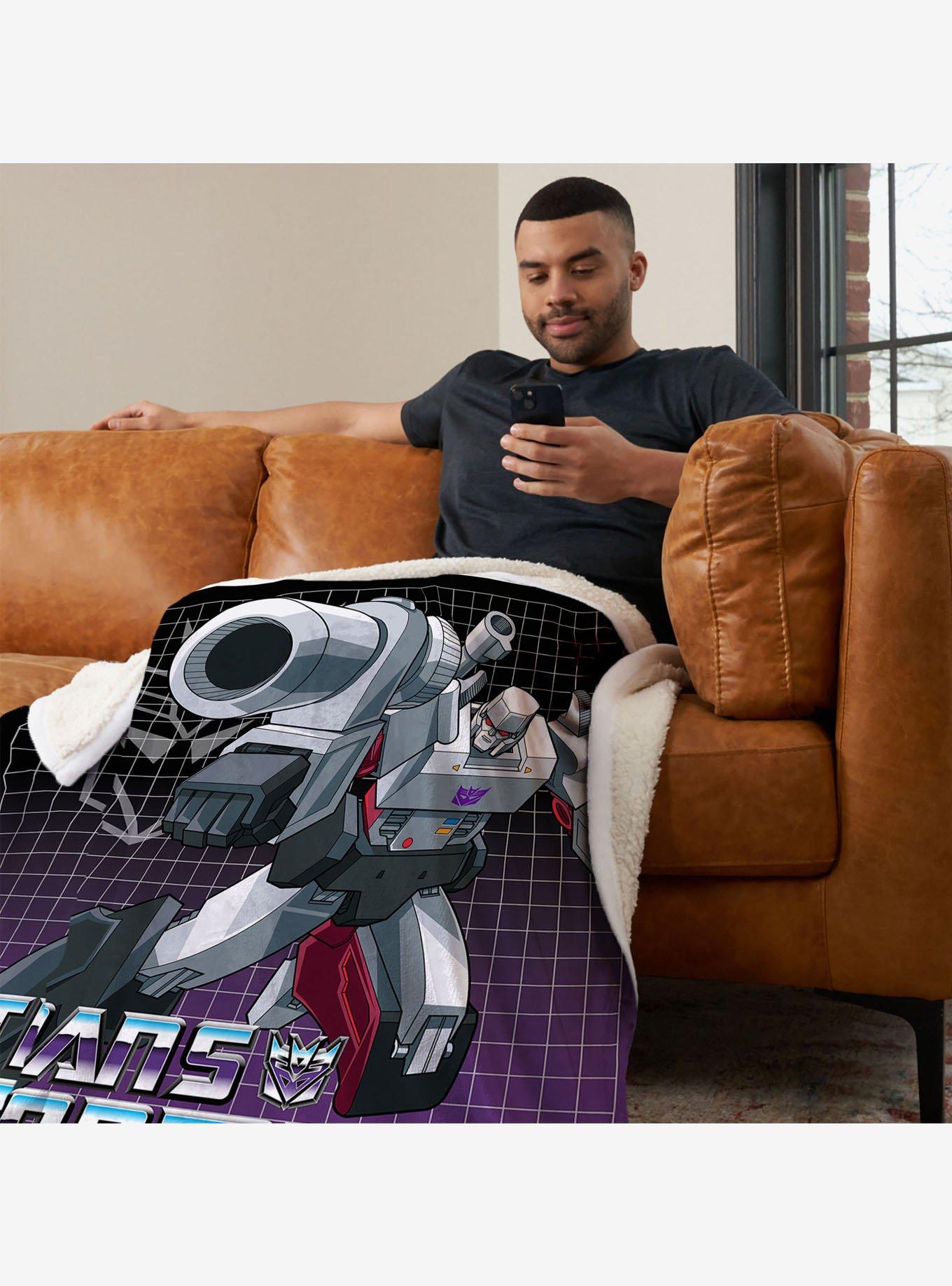 Transformers G1 Grid Jazz Silk Touch Sherpa Throw Blanket, , hi-res