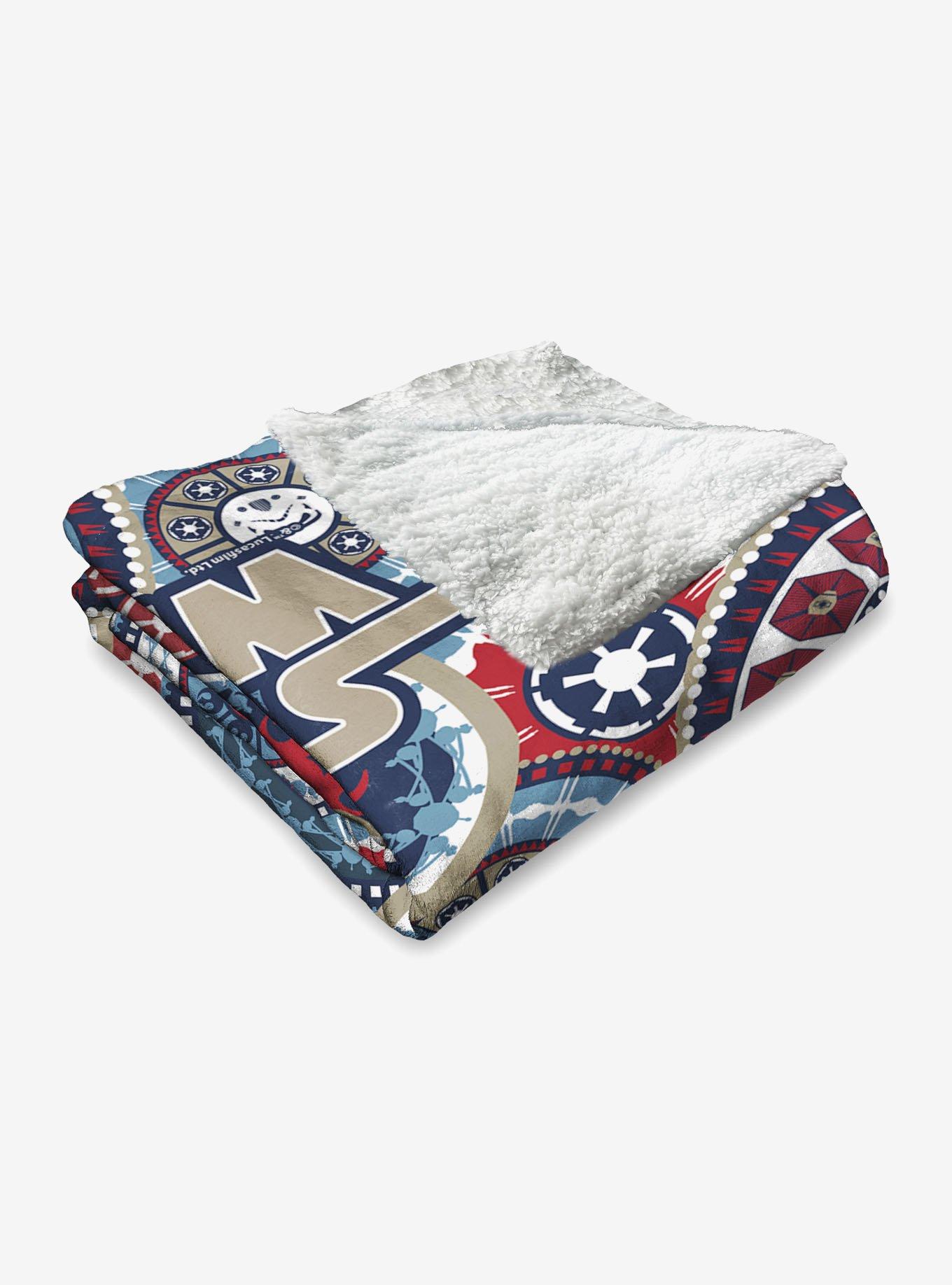 Star Wars Classic Repeats and Patterns Mandala Silk Touch Sherpa Throw Blanket, , alternate