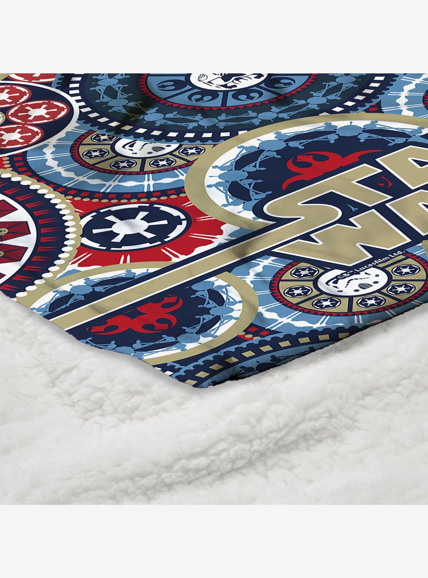 Star Wars Classic Repeats and Patterns Mandala Silk Touch Sherpa Throw Blanket, , alternate