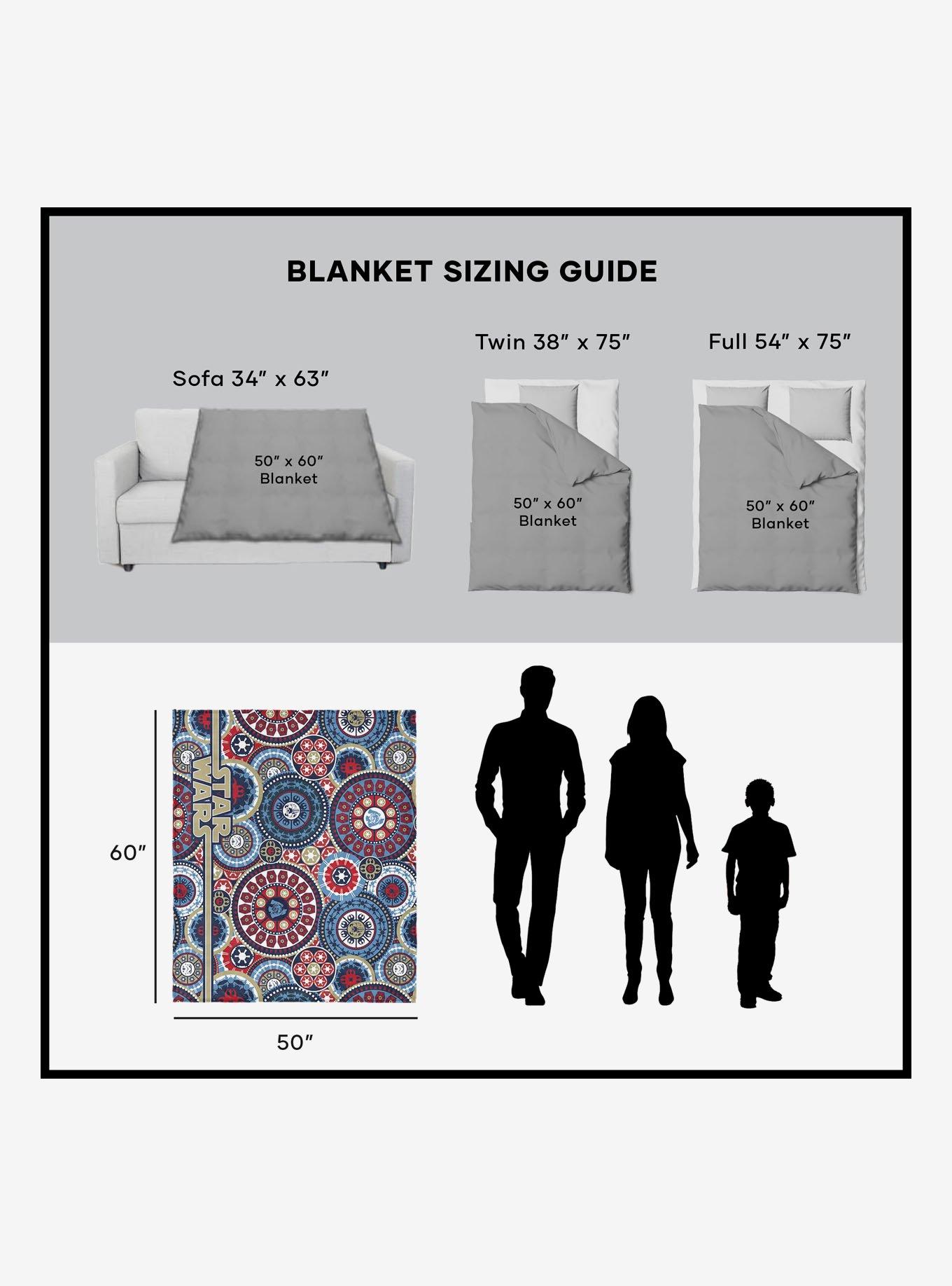 Star Wars Classic Repeats and Patterns Mandala Silk Touch Sherpa Throw Blanket, , alternate