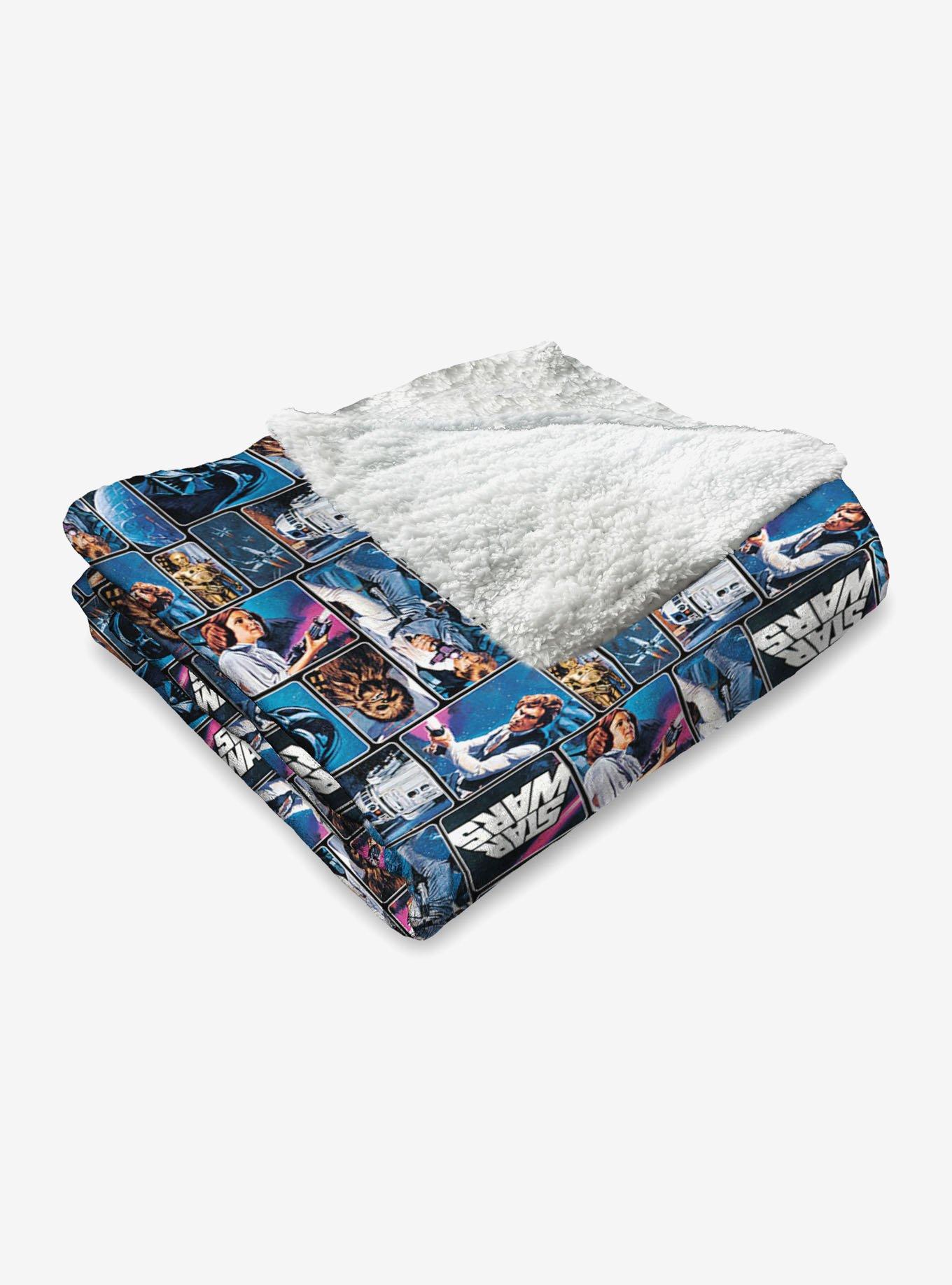 Star Wars Classic Repeats and Patterns A New Hope Silk Touch Sherpa Throw Blanket, , alternate