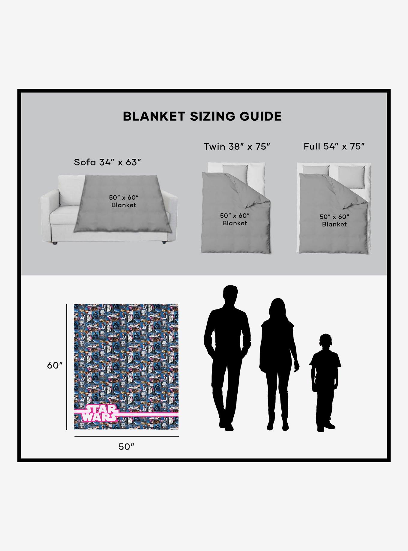 Star Wars Classic Repeats and Patterns A New Hope Silk Touch Sherpa Throw Blanket, , alternate