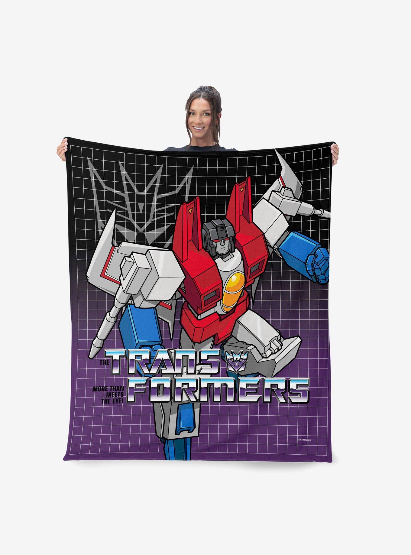 Transformers G1 Grid Soundwave Silk Touch Sherpa Throw Blanket, , alternate