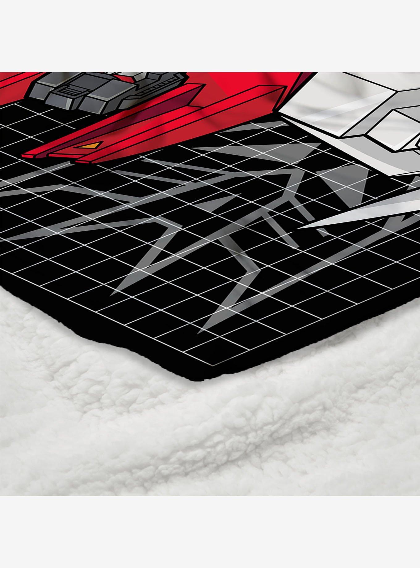 Transformers G1 Grid Soundwave Silk Touch Sherpa Throw Blanket, , alternate