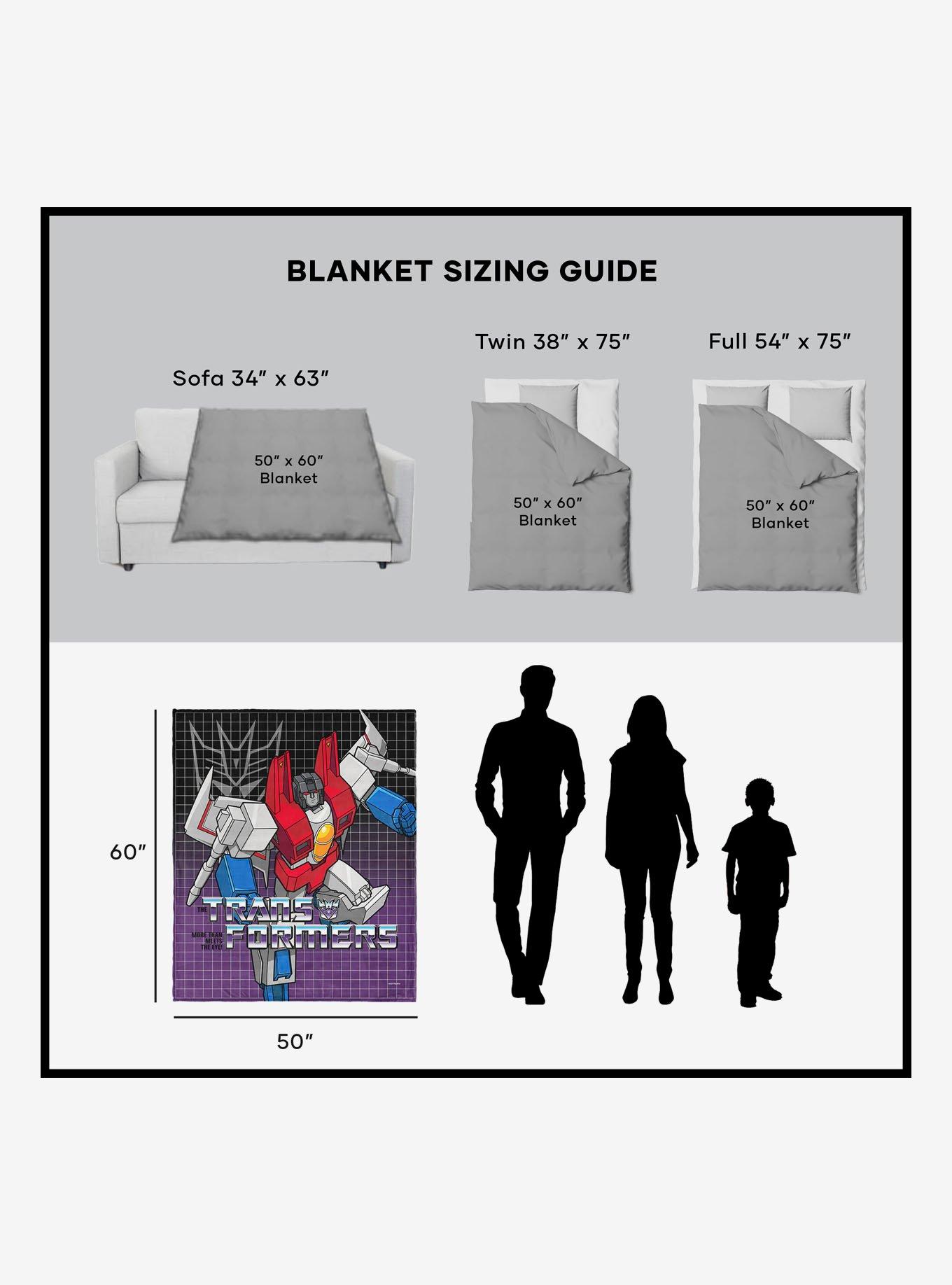 Transformers G1 Grid Soundwave Silk Touch Sherpa Throw Blanket, , alternate