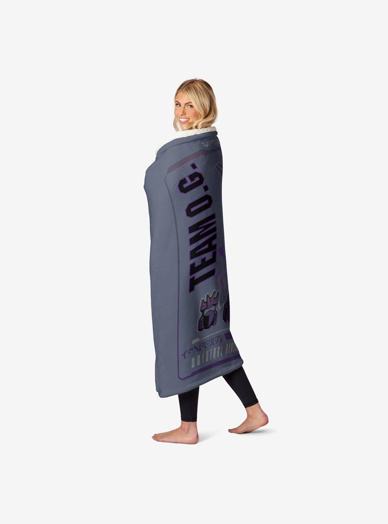 Transformers G1 Grid Starscream Silk Touch Sherpa Throw Blanket, , alternate