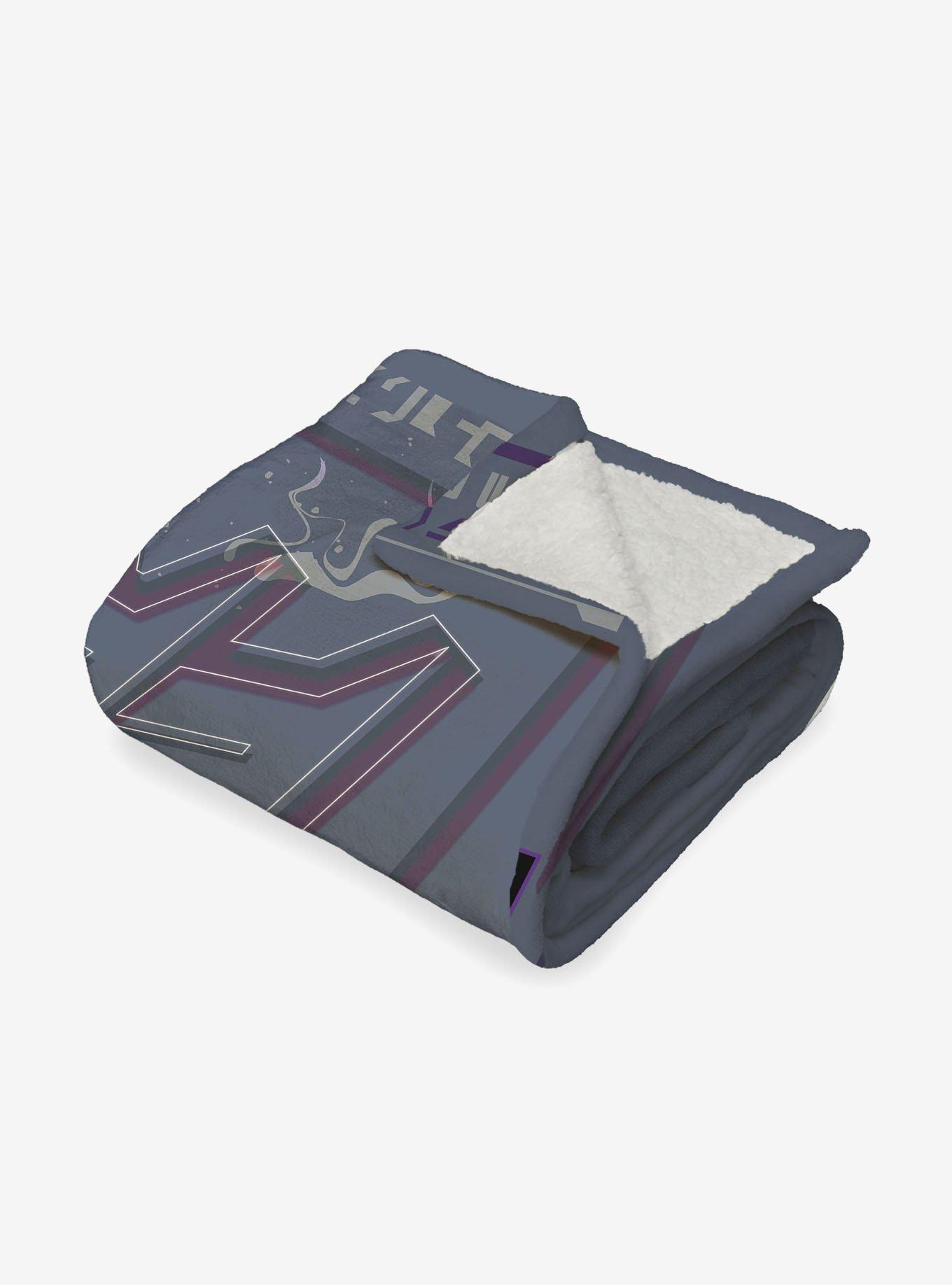 Transformers G1 Grid Starscream Silk Touch Sherpa Throw Blanket, , alternate