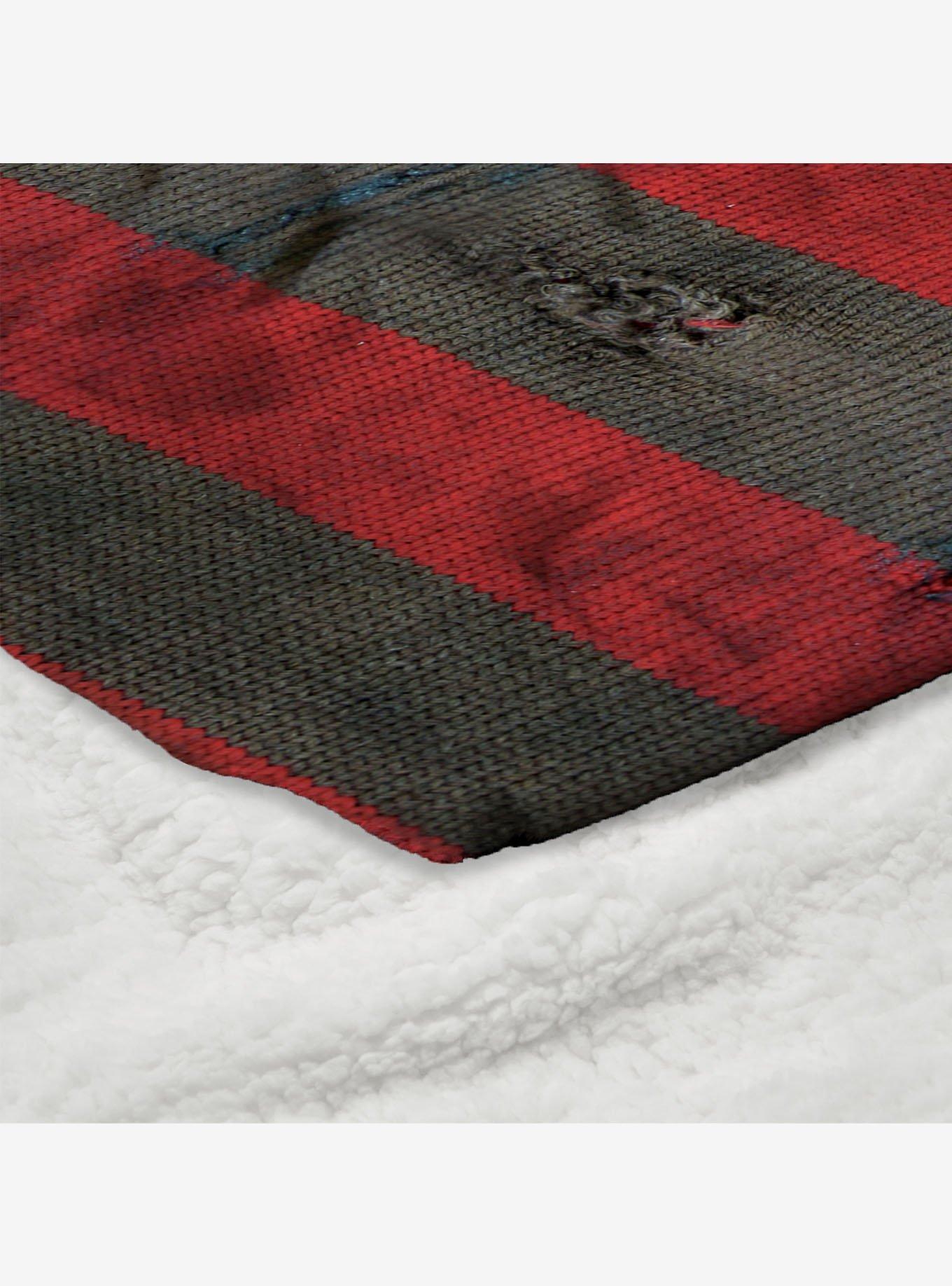 A Nightmare On Elm Street Sweater Silk Touch Sherpa Throw Blanket, , alternate