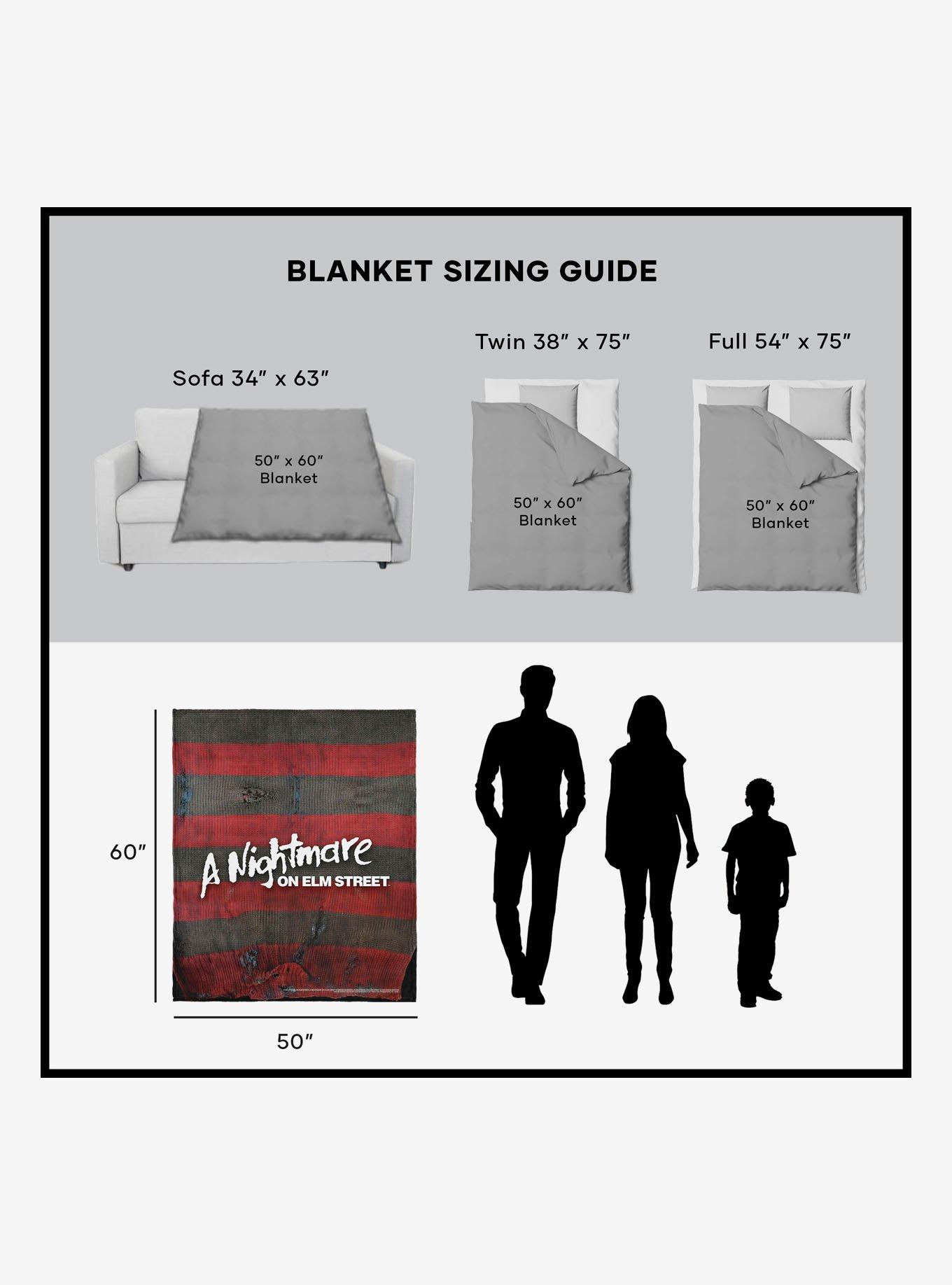 A Nightmare On Elm Street Sweater Silk Touch Sherpa Throw Blanket, , alternate