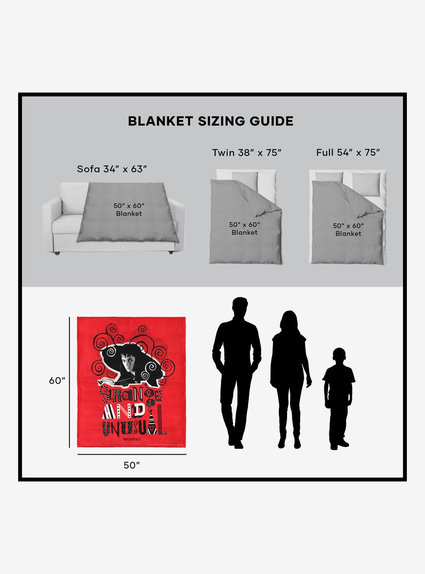 Beetlejuice So So Strange Silk Touch Sherpa Throw Blanket, , alternate