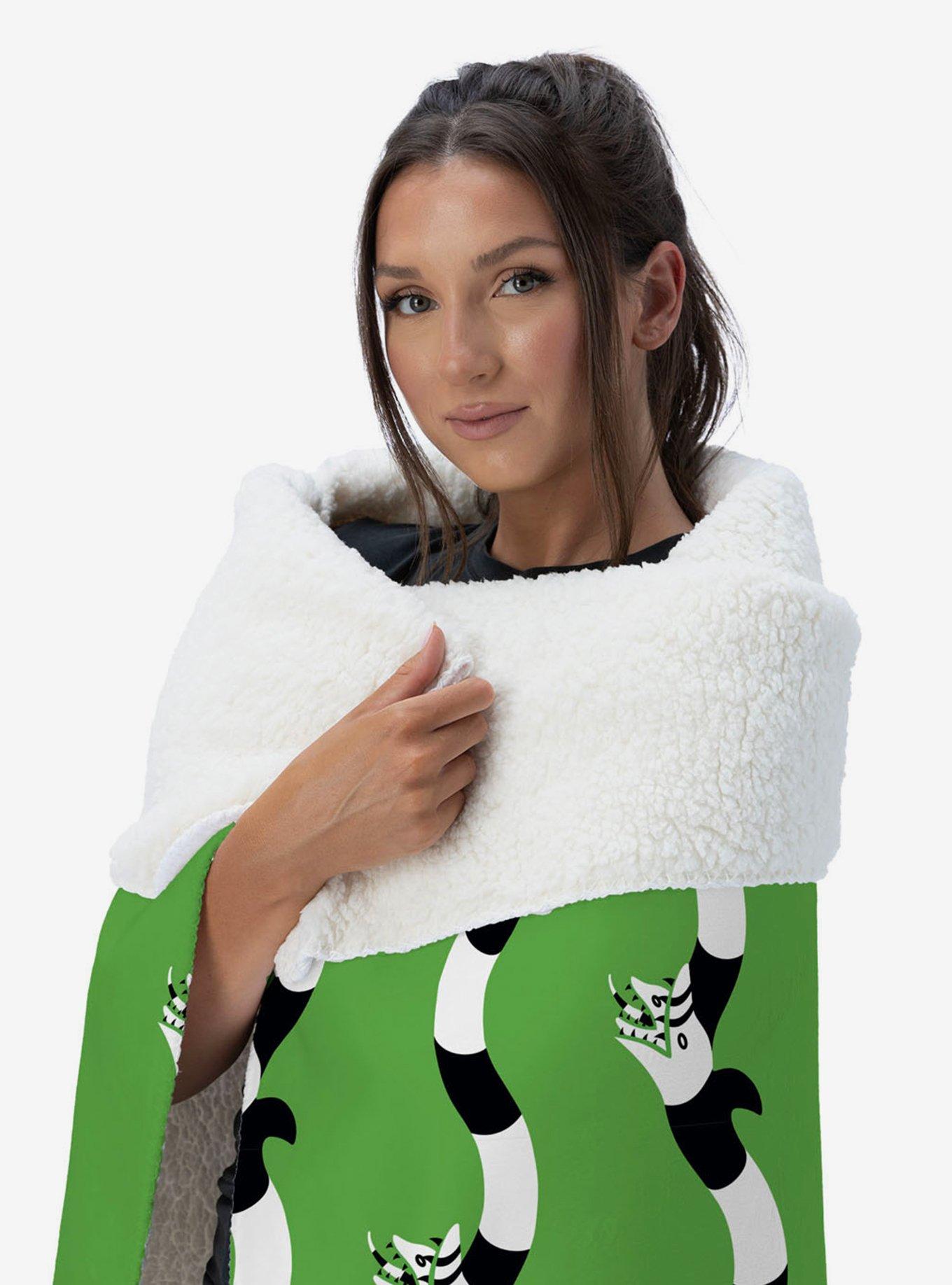 Beetlejuice No Rules Silk Touch Sherpa Throw Blanket, , alternate