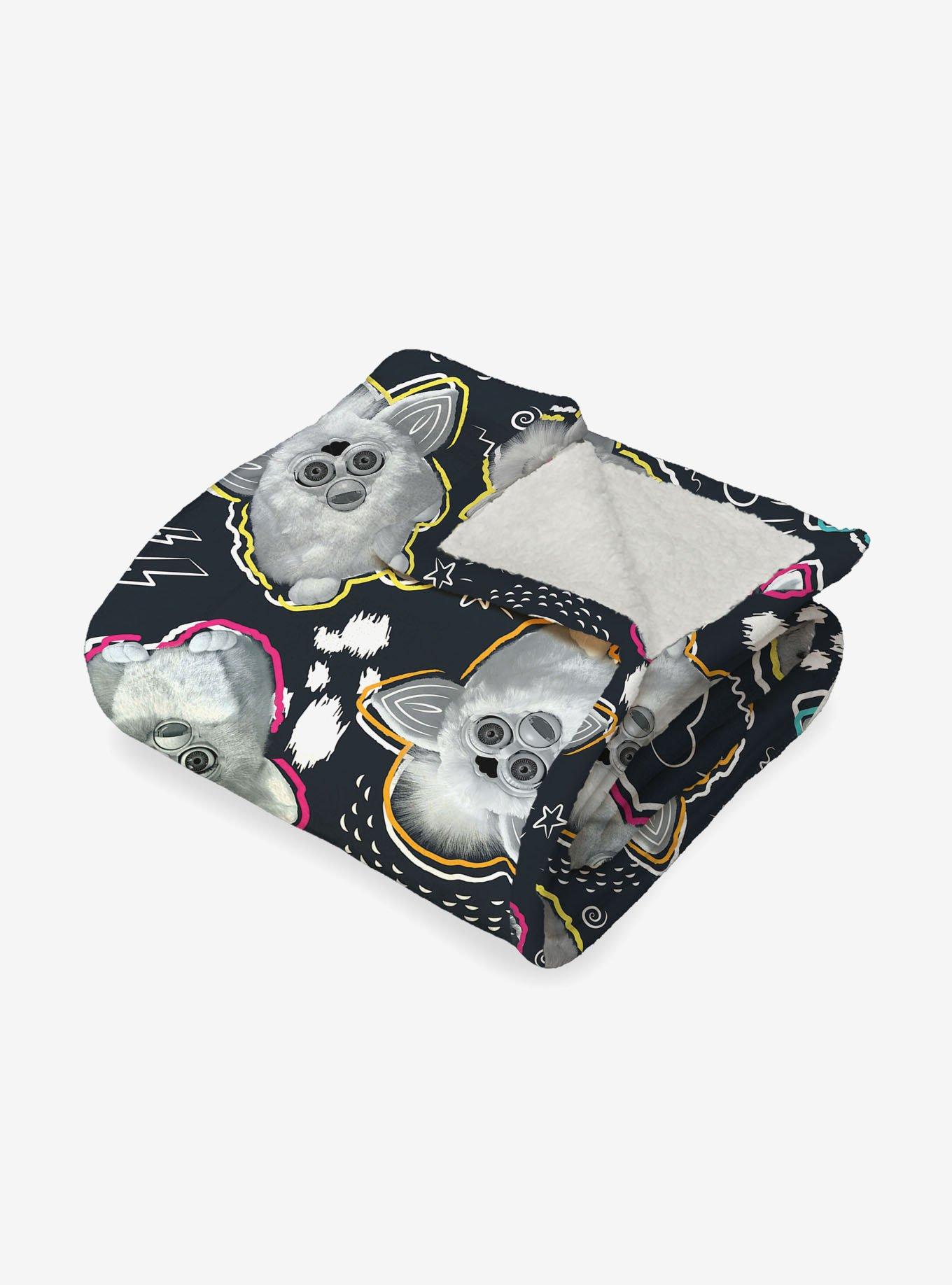 Furby Retro Furby Pattern Silk Touch Throw Blanket, , alternate