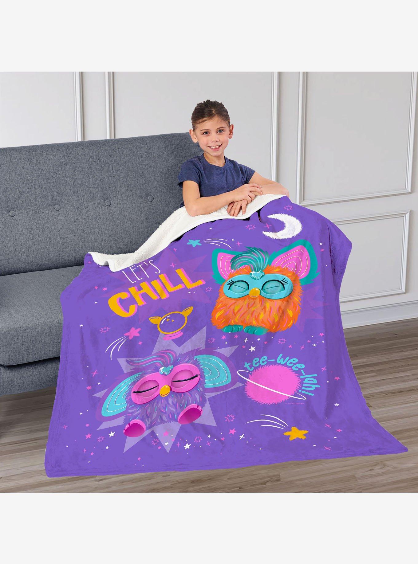 Furby Let's Chill Silk Touch Throw Blanket, , hi-res