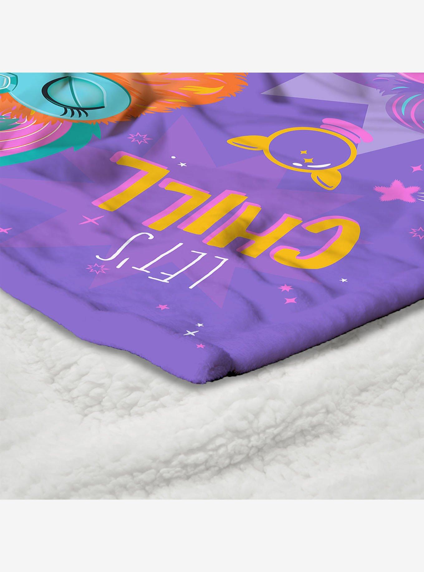 Furby Let's Chill Silk Touch Throw Blanket, , alternate