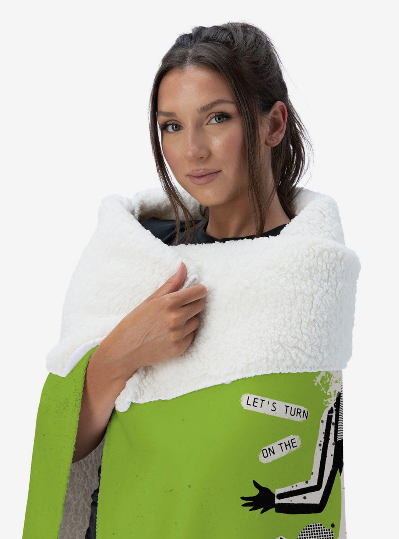 Beetlejuice Juice Is Loose Silk Touch Sherpa Throw Blanket, , alternate