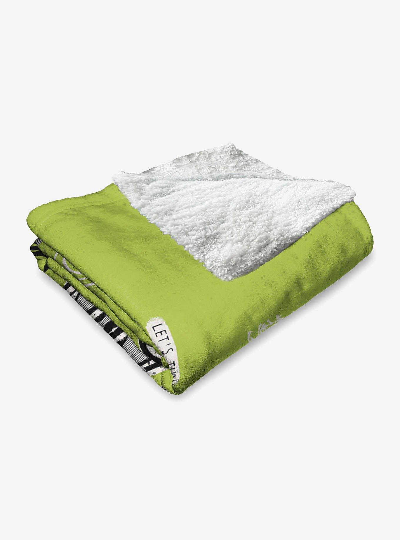 Beetlejuice Juice Is Loose Silk Touch Sherpa Throw Blanket, , alternate