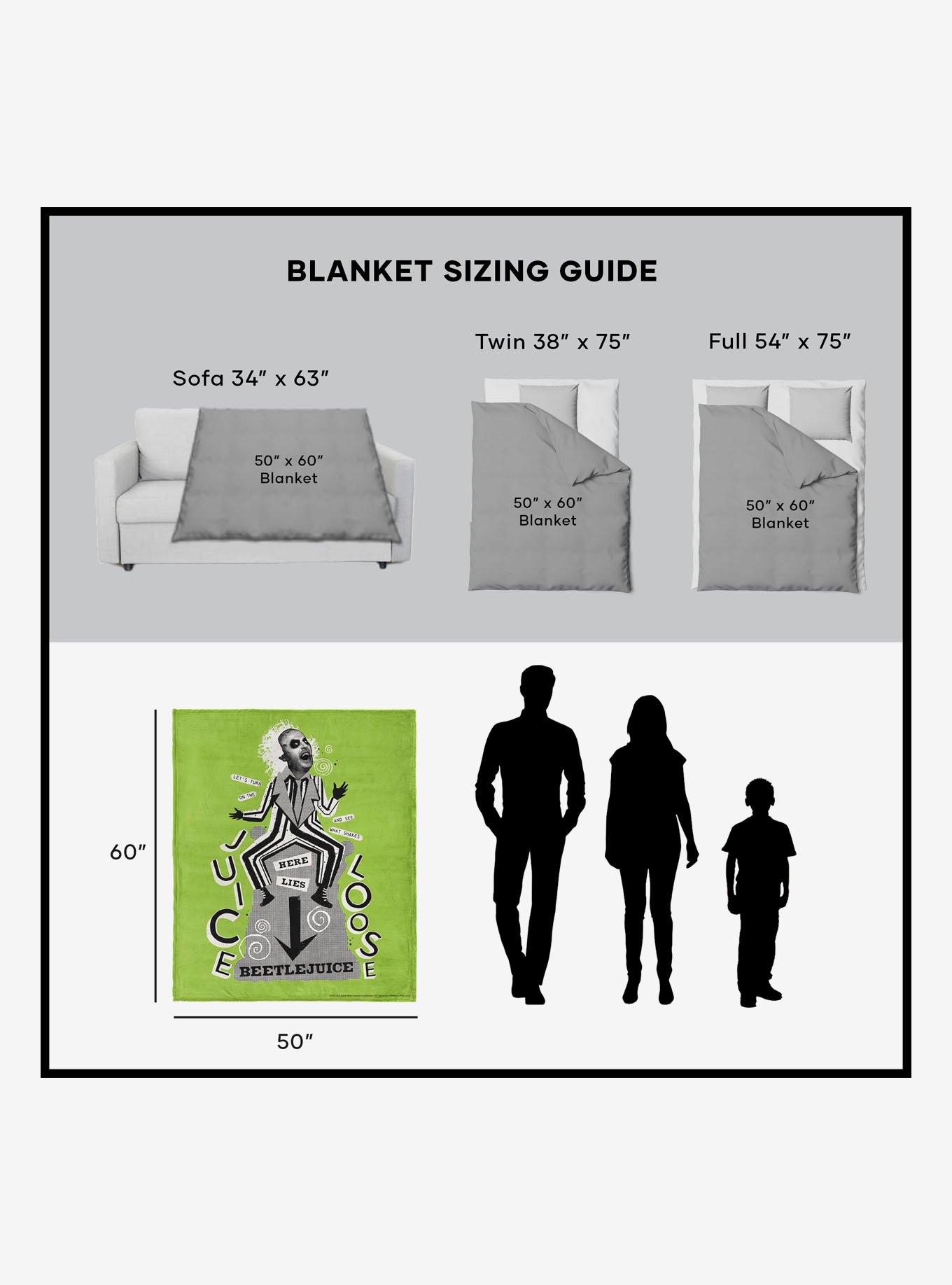 Beetlejuice Juice Is Loose Silk Touch Sherpa Throw Blanket, , alternate