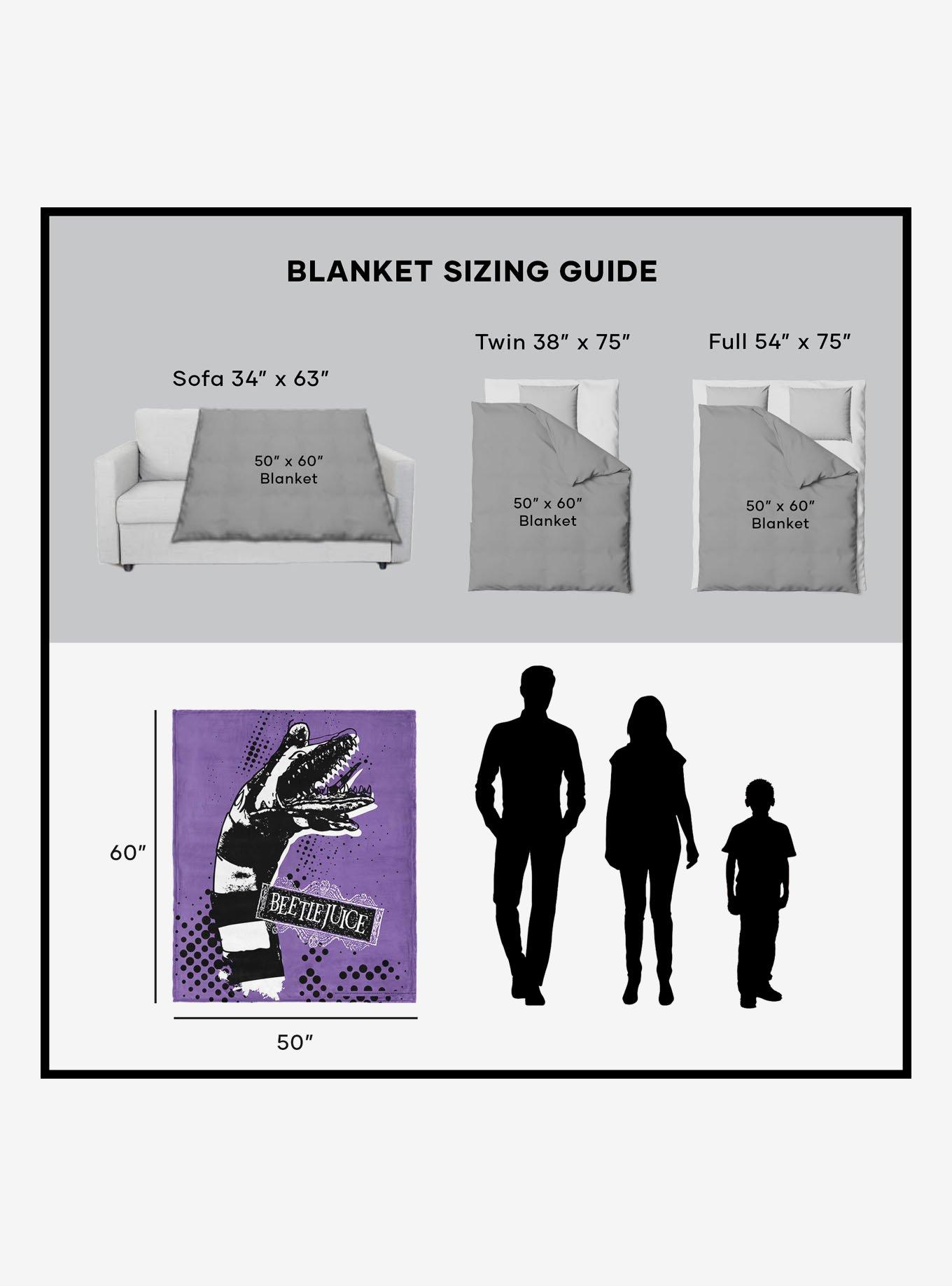 Beetlejuice I Hate Sandworms Silk Touch Sherpa Throw Blanket, , alternate