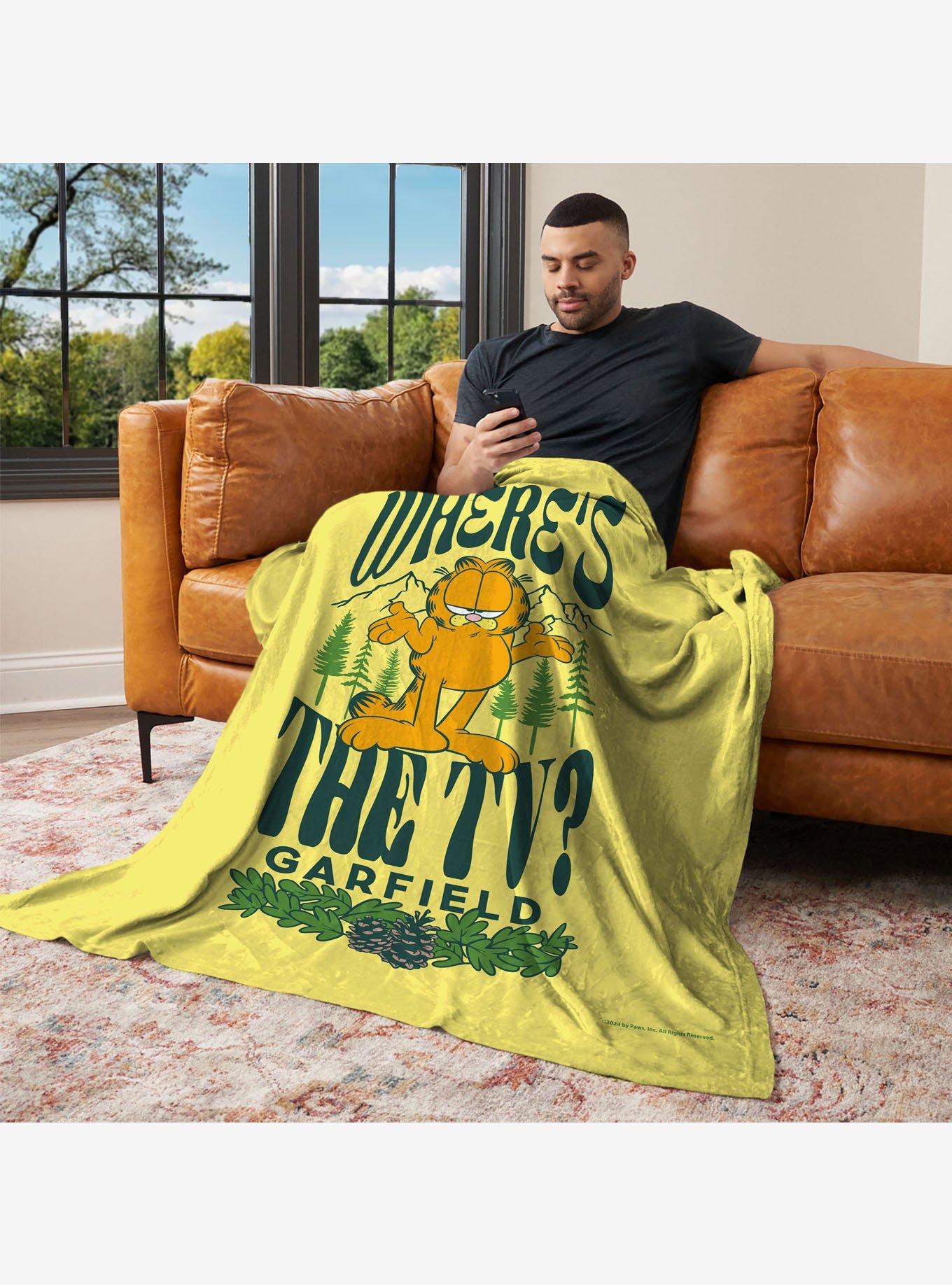 Garfield Where's The TV 50x60" Silk Touch Throw Blanket, , alternate