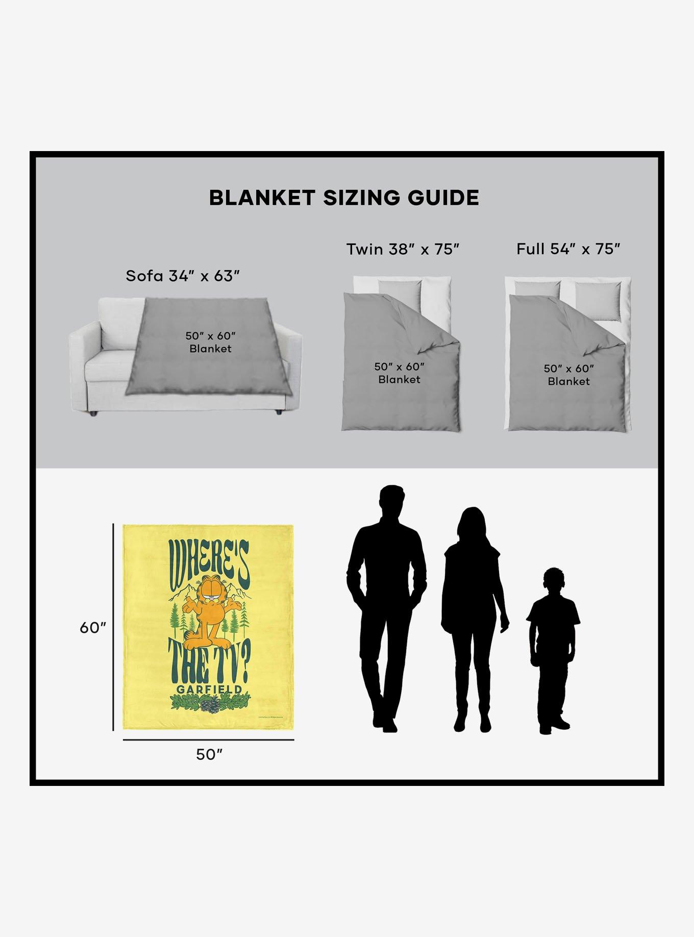Garfield Where's The TV 50x60" Silk Touch Throw Blanket, , alternate