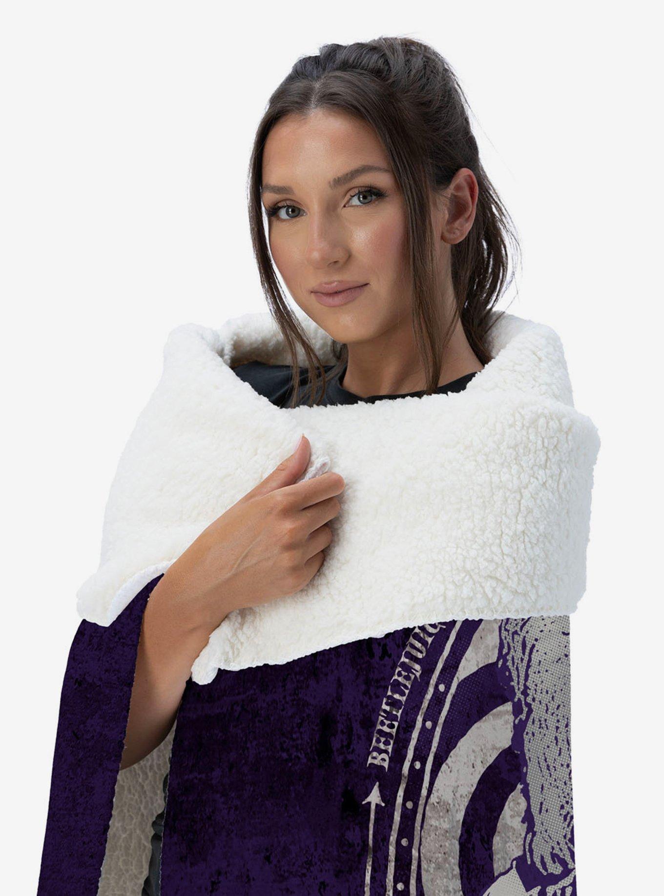 Beetlejuice Big Dark Room Silk Touch Sherpa Throw Blanket, , alternate