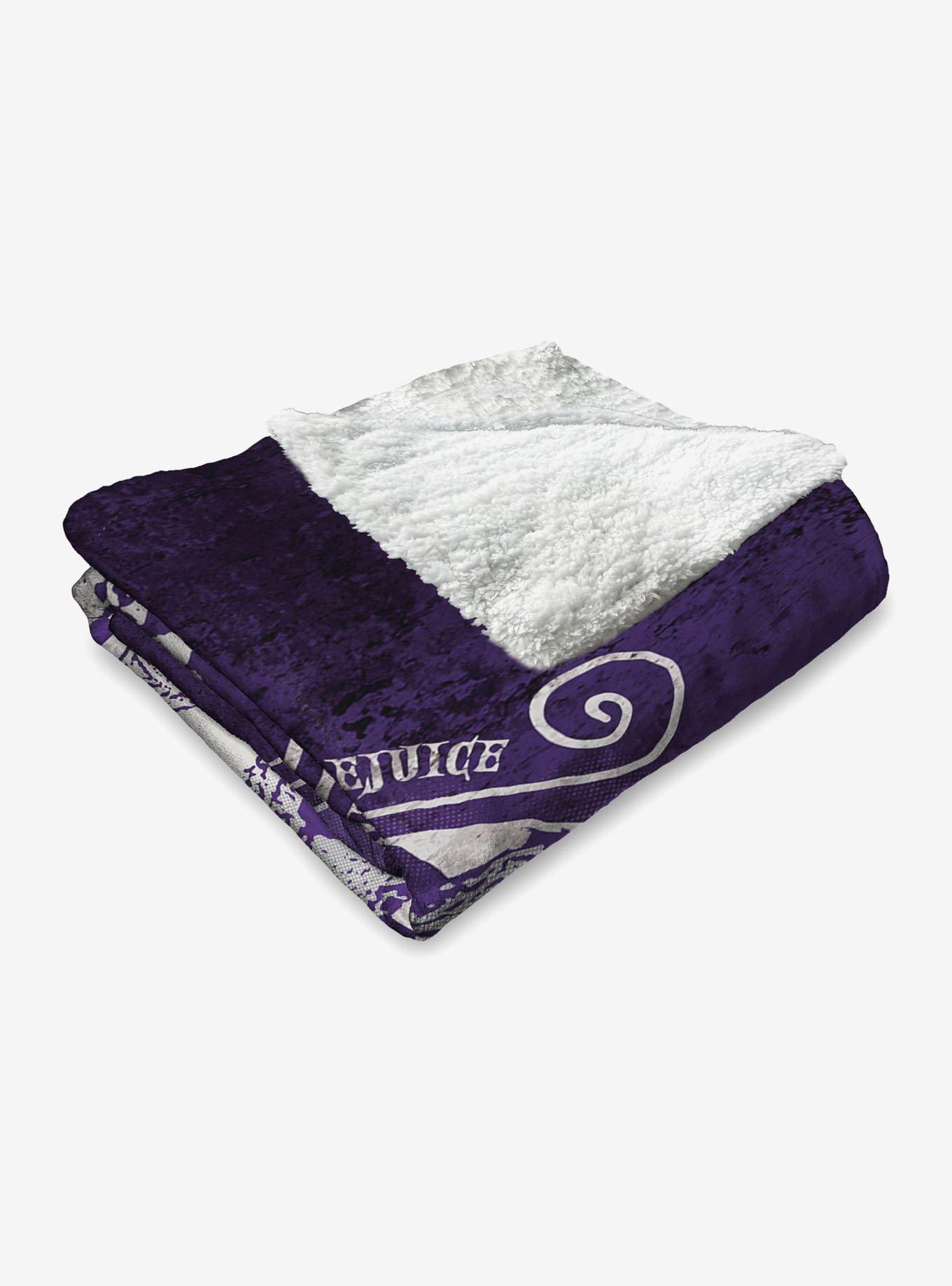 Beetlejuice Big Dark Room Silk Touch Sherpa Throw Blanket, , alternate