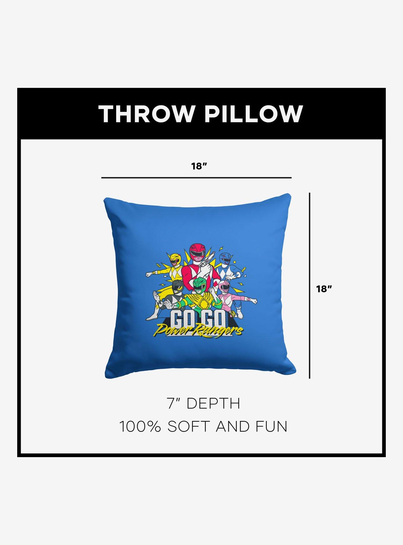 Mighty Morphin Power Rangers Go Go Mighty Morphin Power Rangers Throw Pillow, , alternate