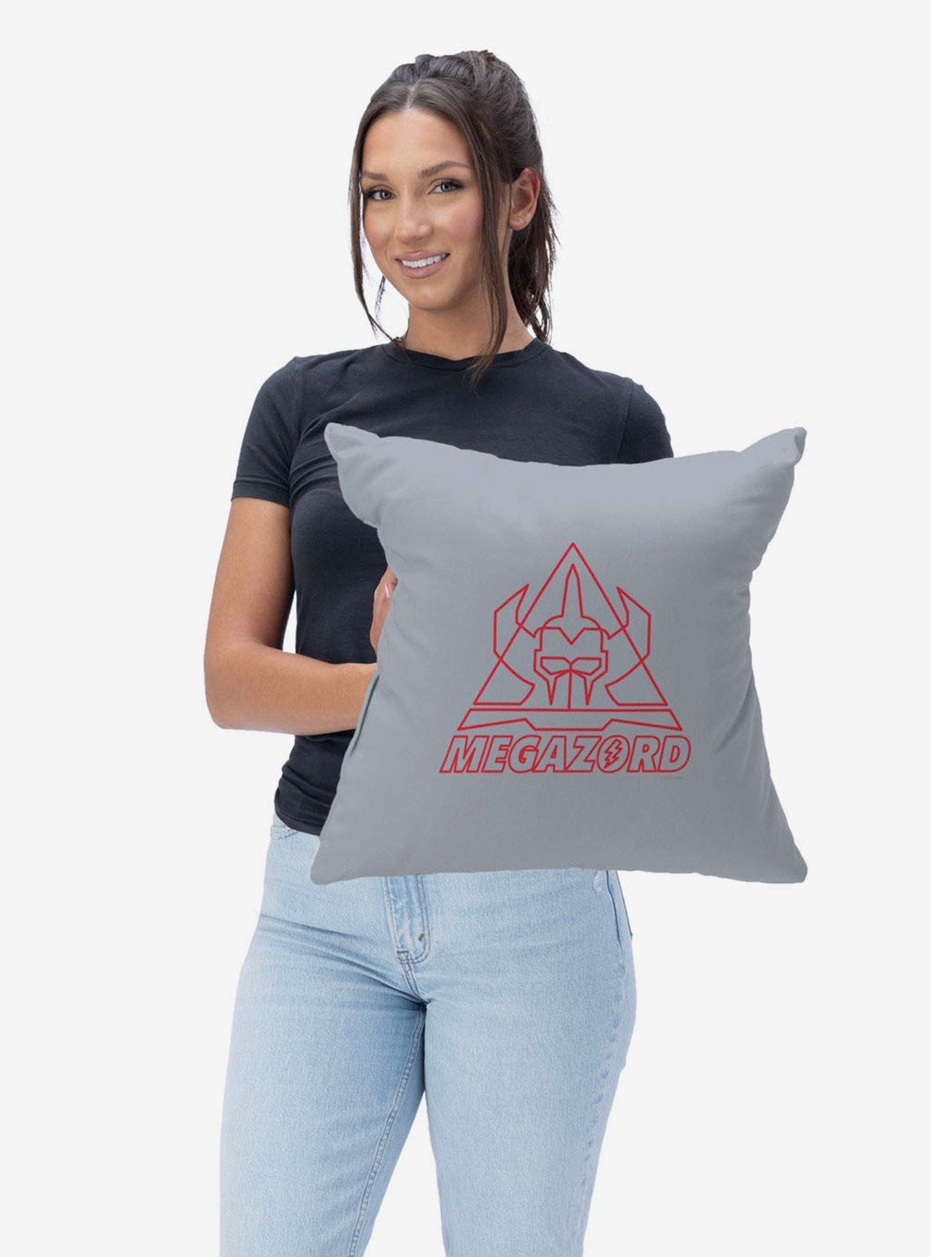 Mighty Morphin Power Rangers Megazord Line Art Throw Pillow, , hi-res
