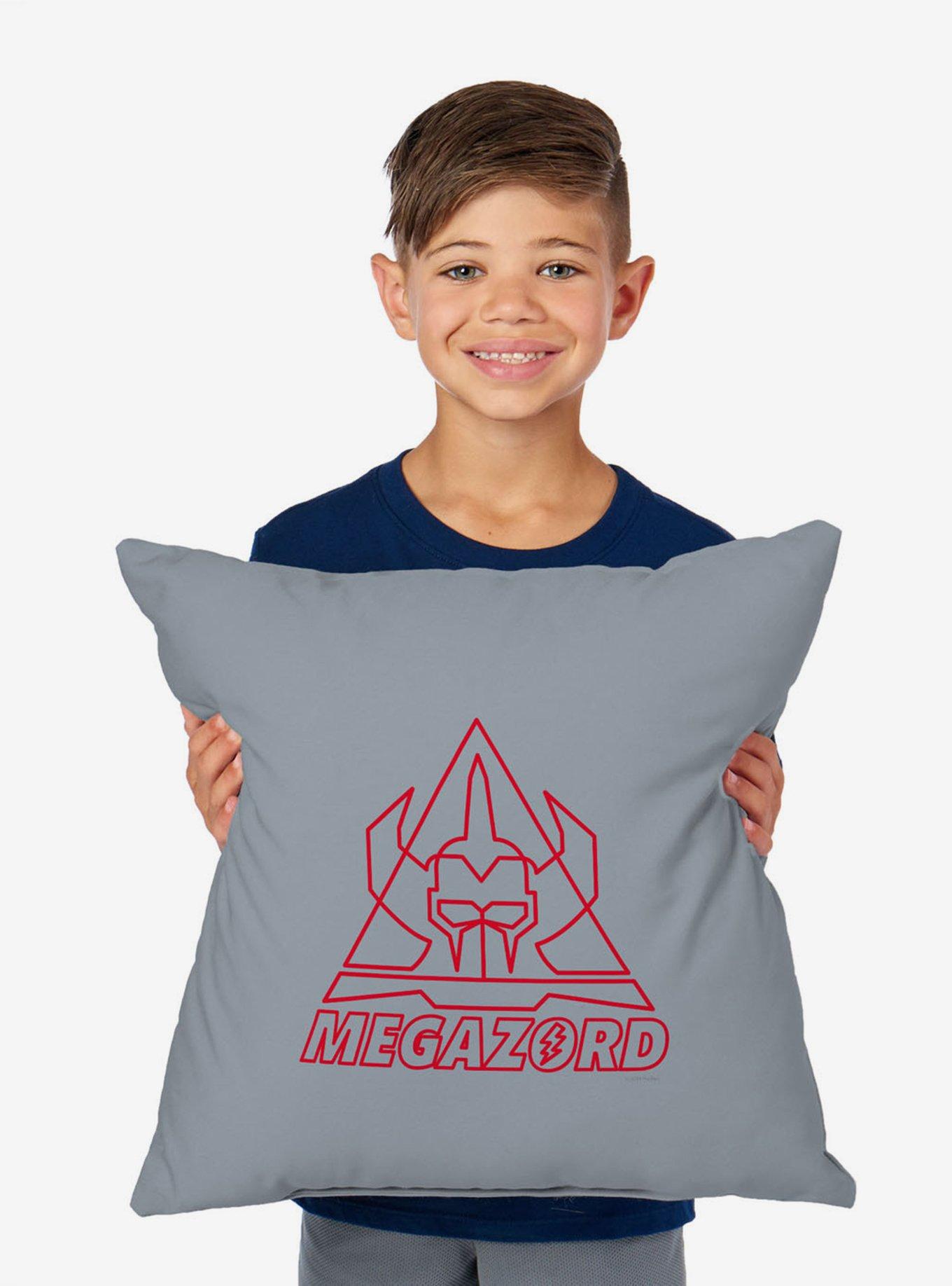 Mighty Morphin Power Rangers Megazord Line Art Throw Pillow, , alternate