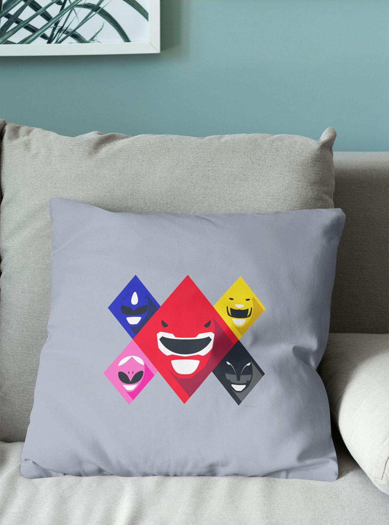 Mighty Morphin Power Rangers Ranger Diamonds Throw Pillow, , alternate