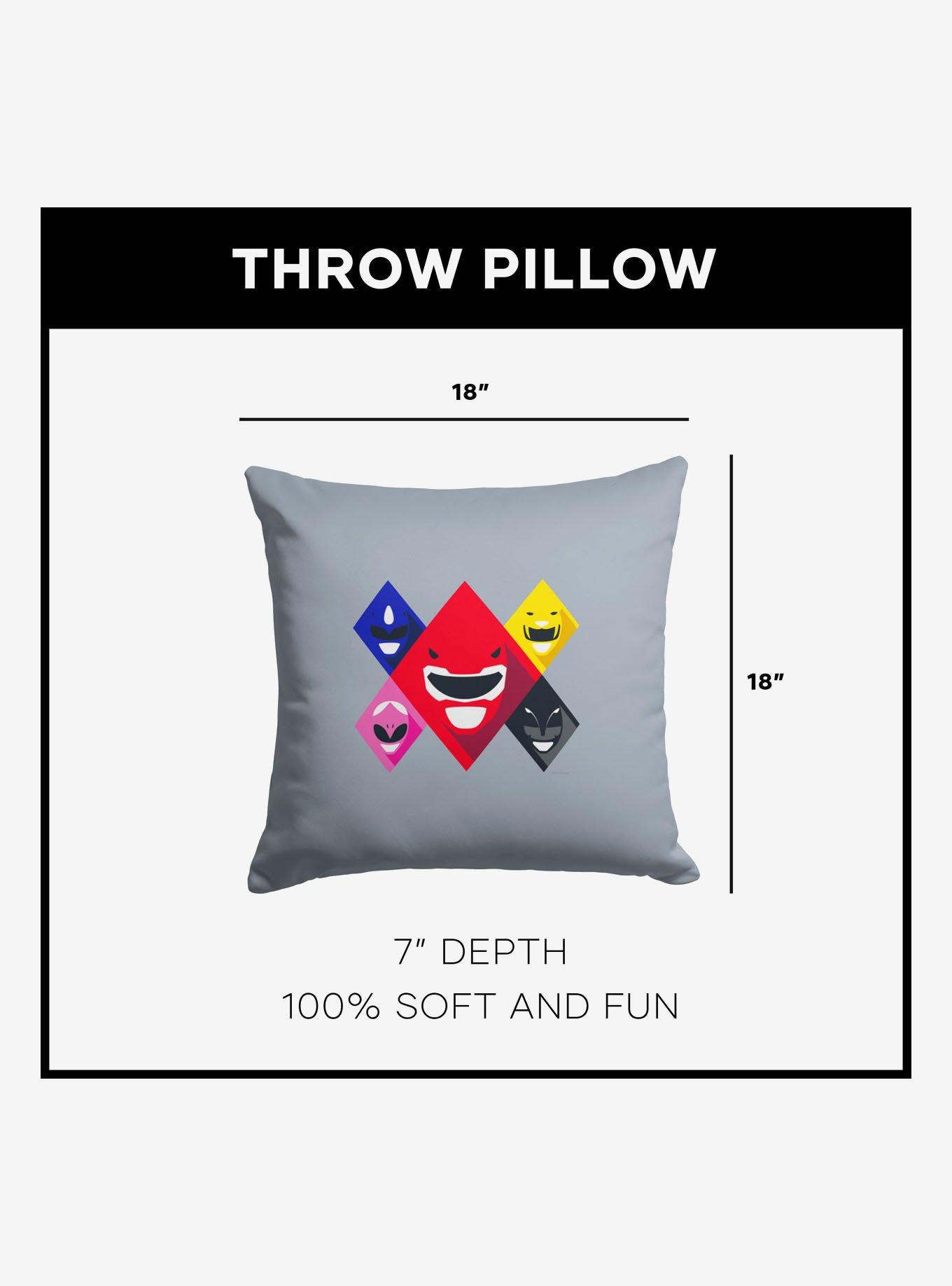 Mighty Morphin Power Rangers Ranger Diamonds Throw Pillow, , alternate
