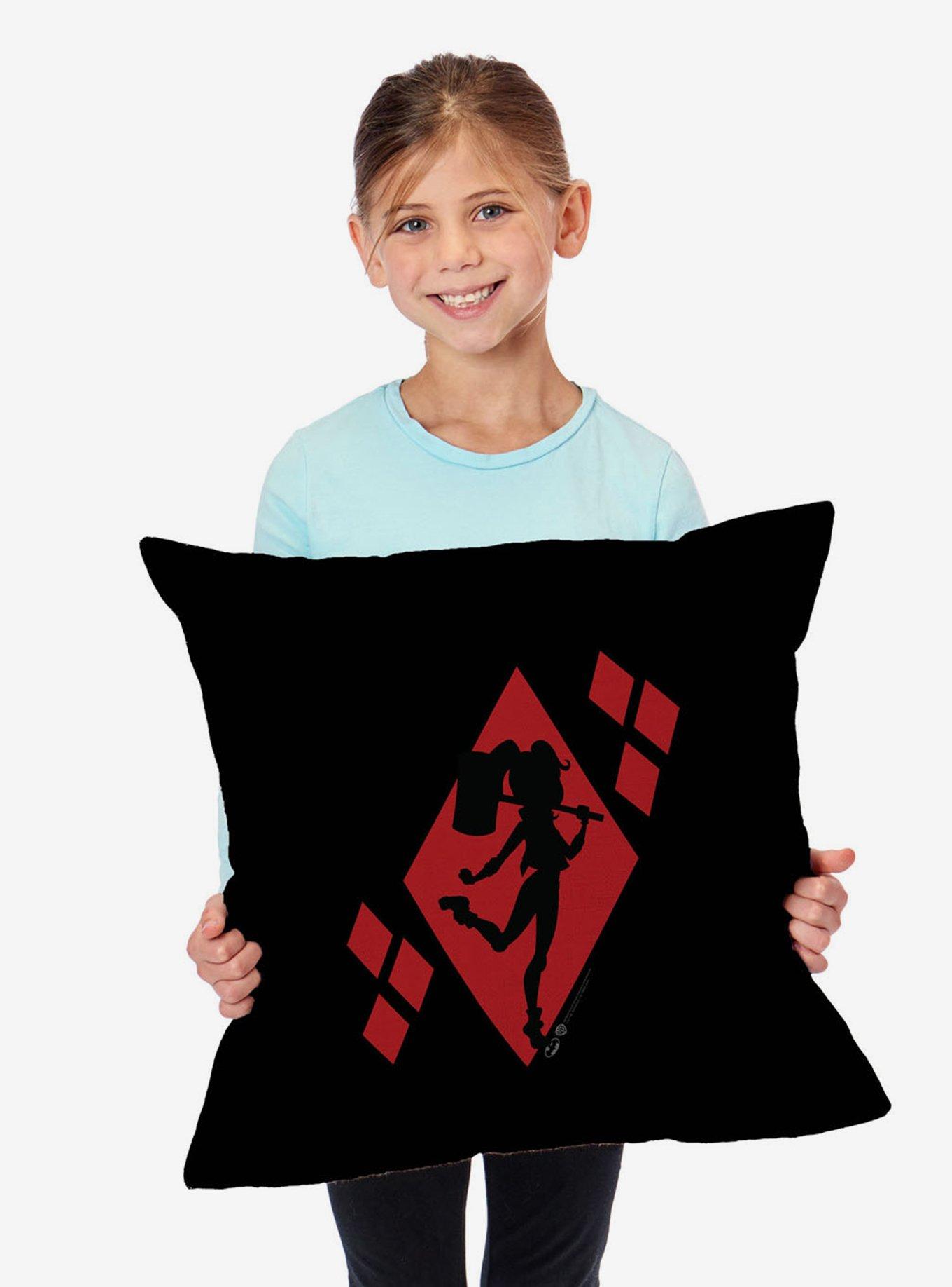 DC Comics Diamond Heart Throw Pillow, , alternate