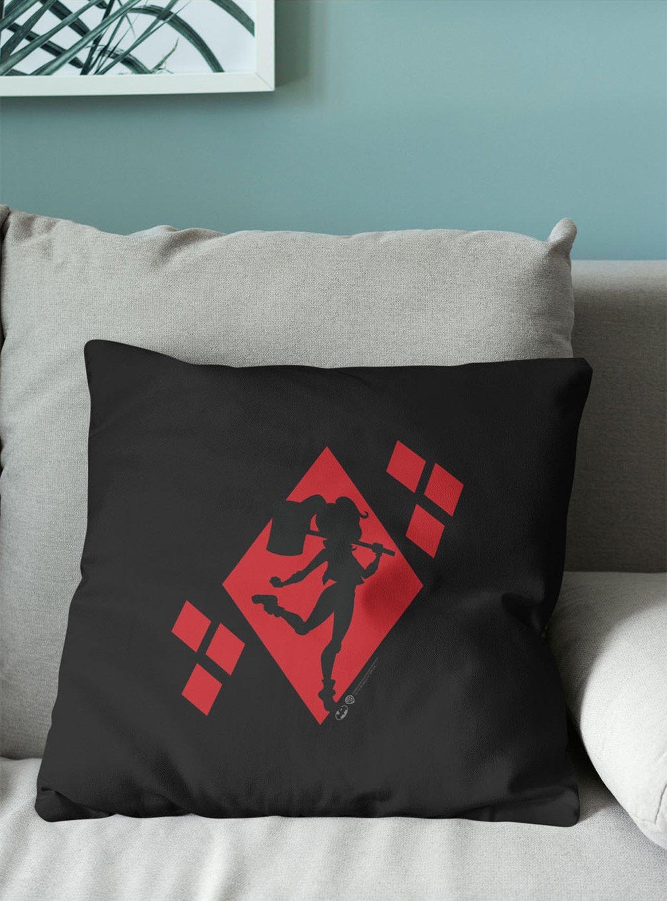 DC Comics Diamond Heart Throw Pillow, , alternate