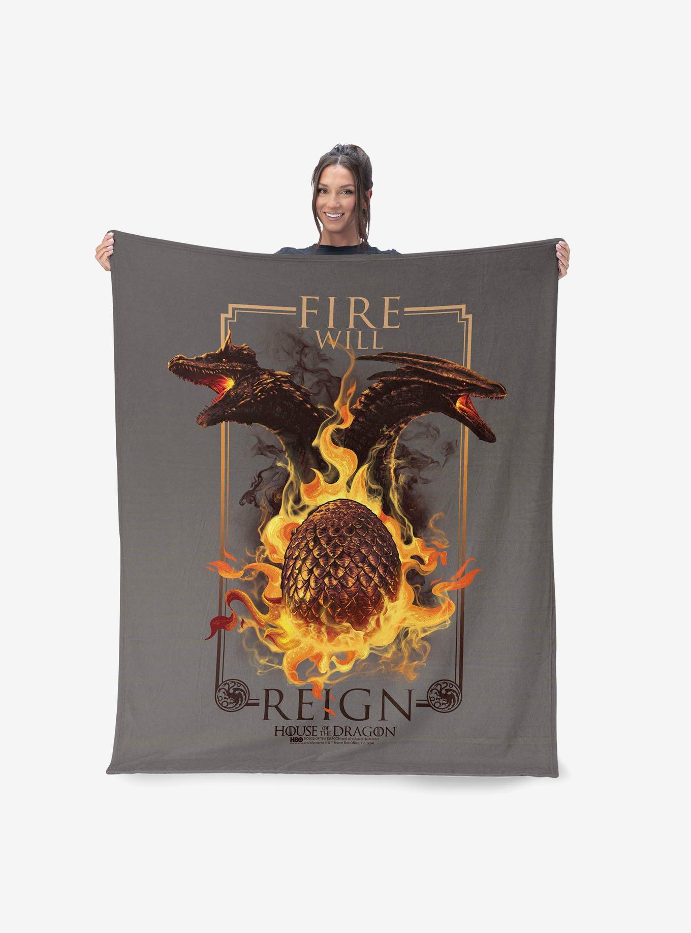 House of the Dragon Let It Reign 50x60" Silk Touch Throw Blanket, , hi-res