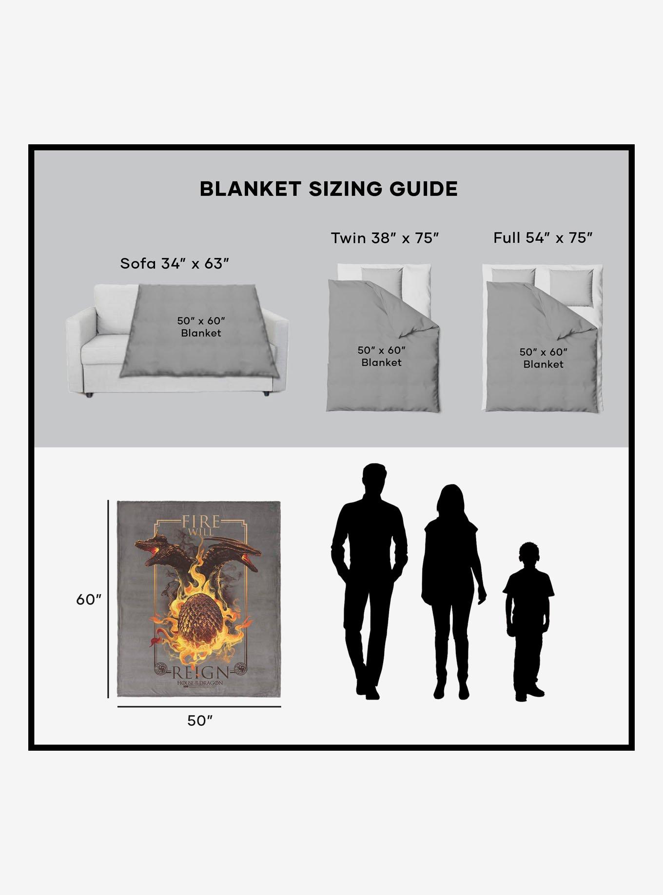 House of the Dragon Let It Reign 50x60" Silk Touch Throw Blanket, , alternate