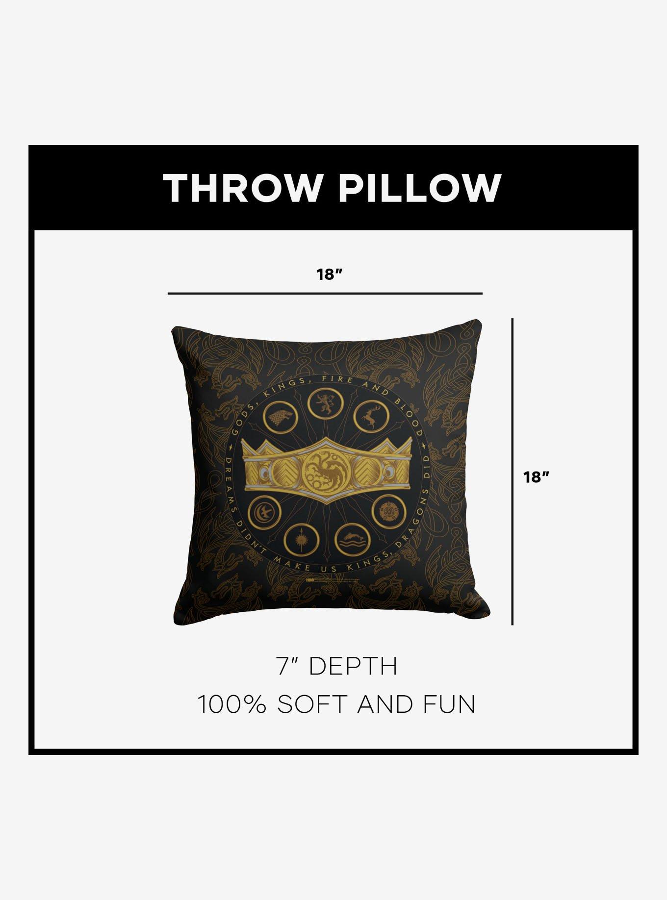 House of the Dragon Dragons Did Throw Pillow, , alternate