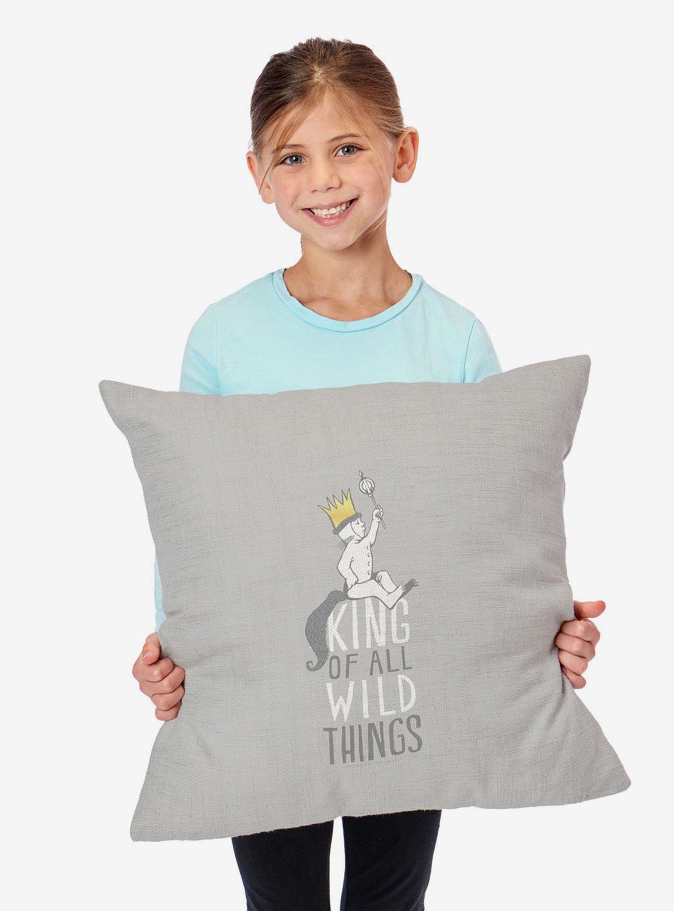 Where The Wild Things Are King Of All Throw Pillow, , alternate